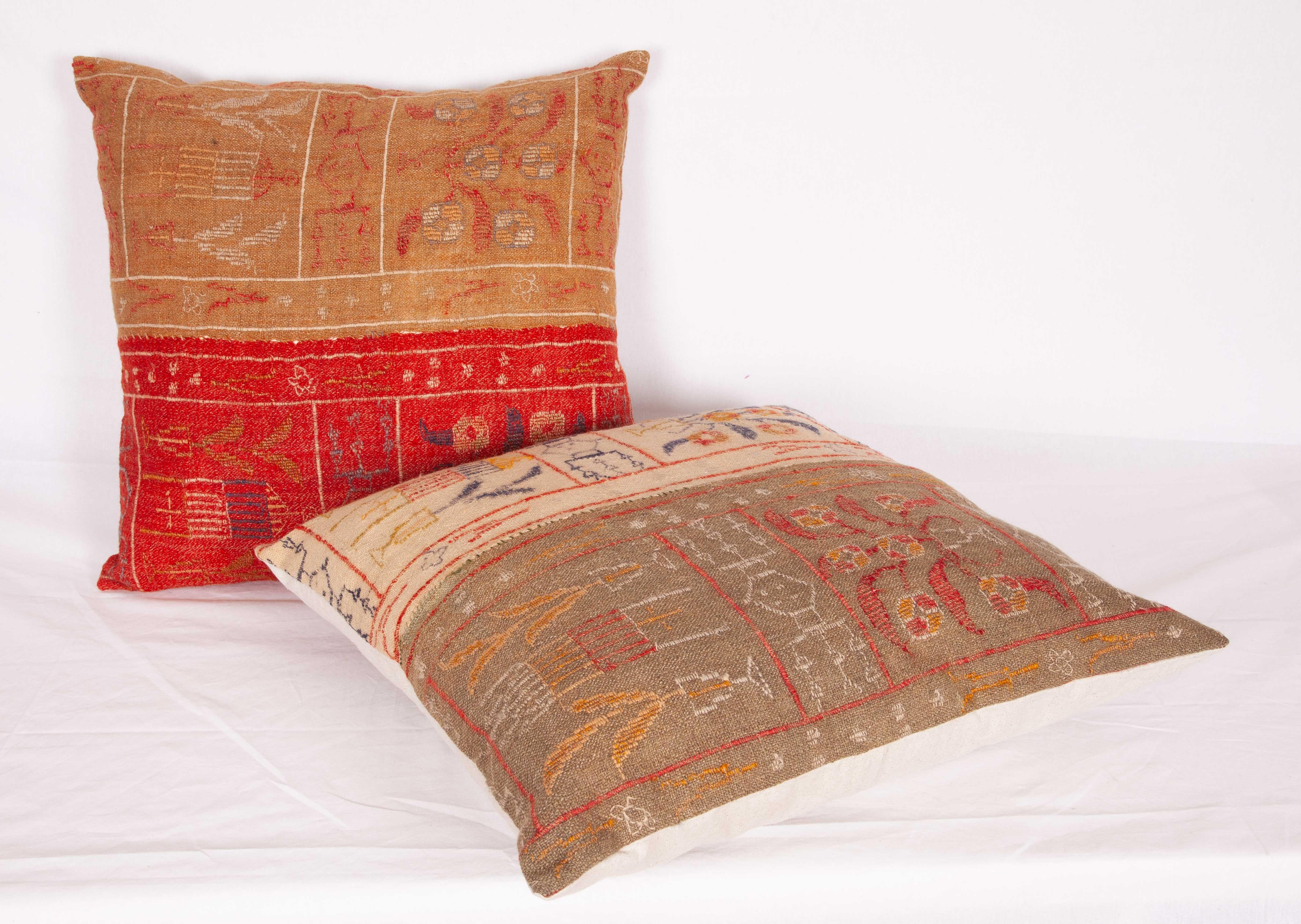 20th Century Kilim Pillow Cases Fashioned from a South East Anatolian Kilim