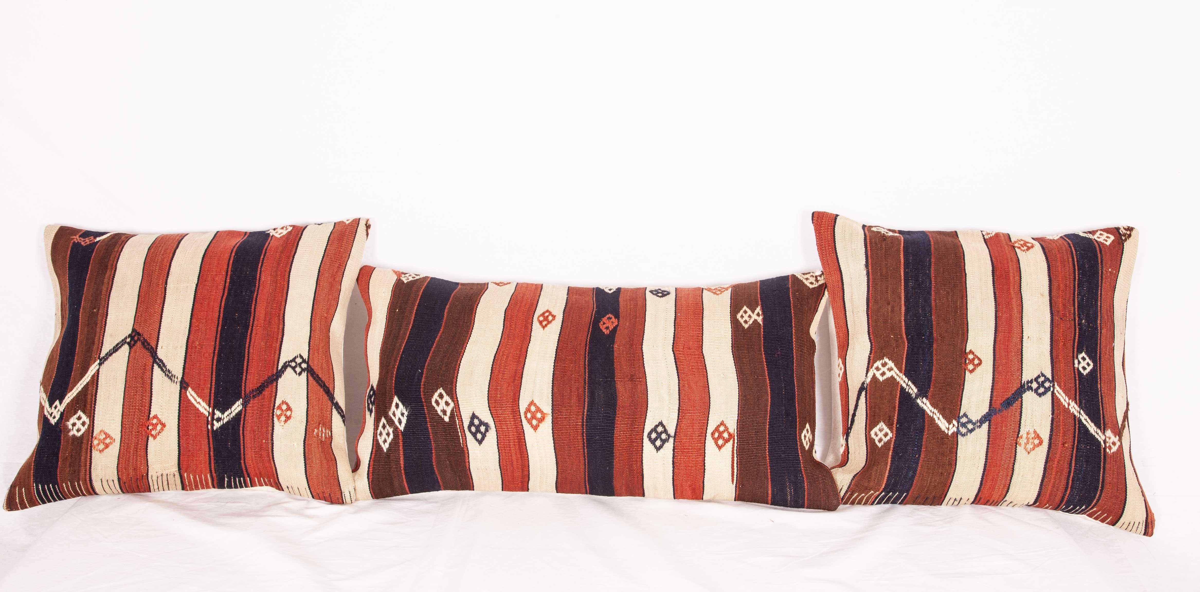 Turkish Kilim Pillow Cases Fashioned from an Eastern Anatolian Kilim, Early 20th Century