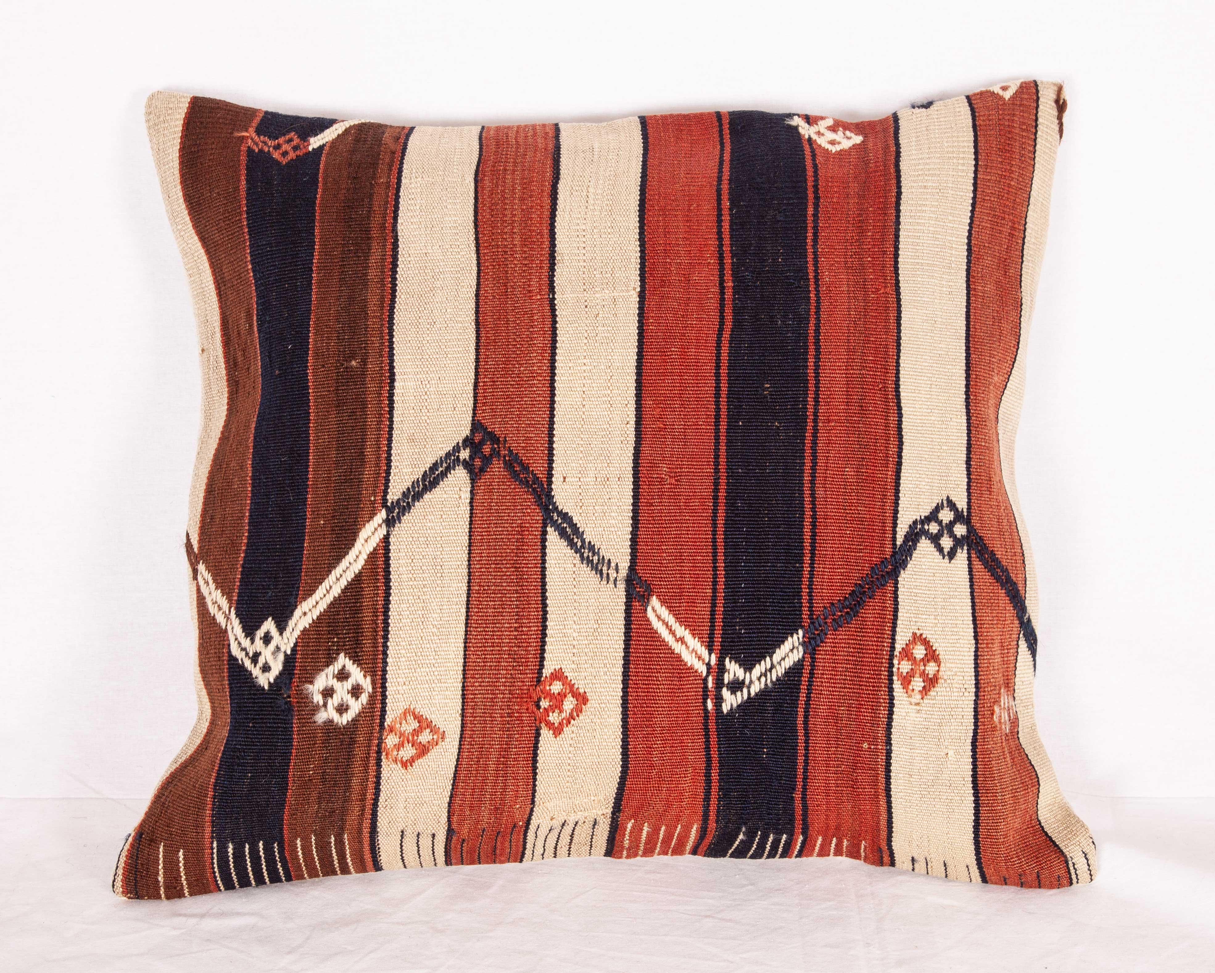 Hand-Woven Kilim Pillow Cases Fashioned from an Eastern Anatolian Kilim, Early 20th Century