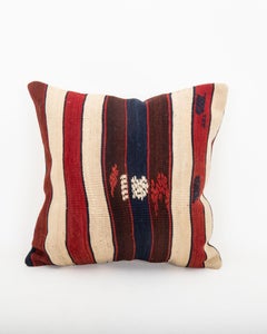 Kilim Pillowcase made from a 19th C. Eastern Anatolian kilim Fragment