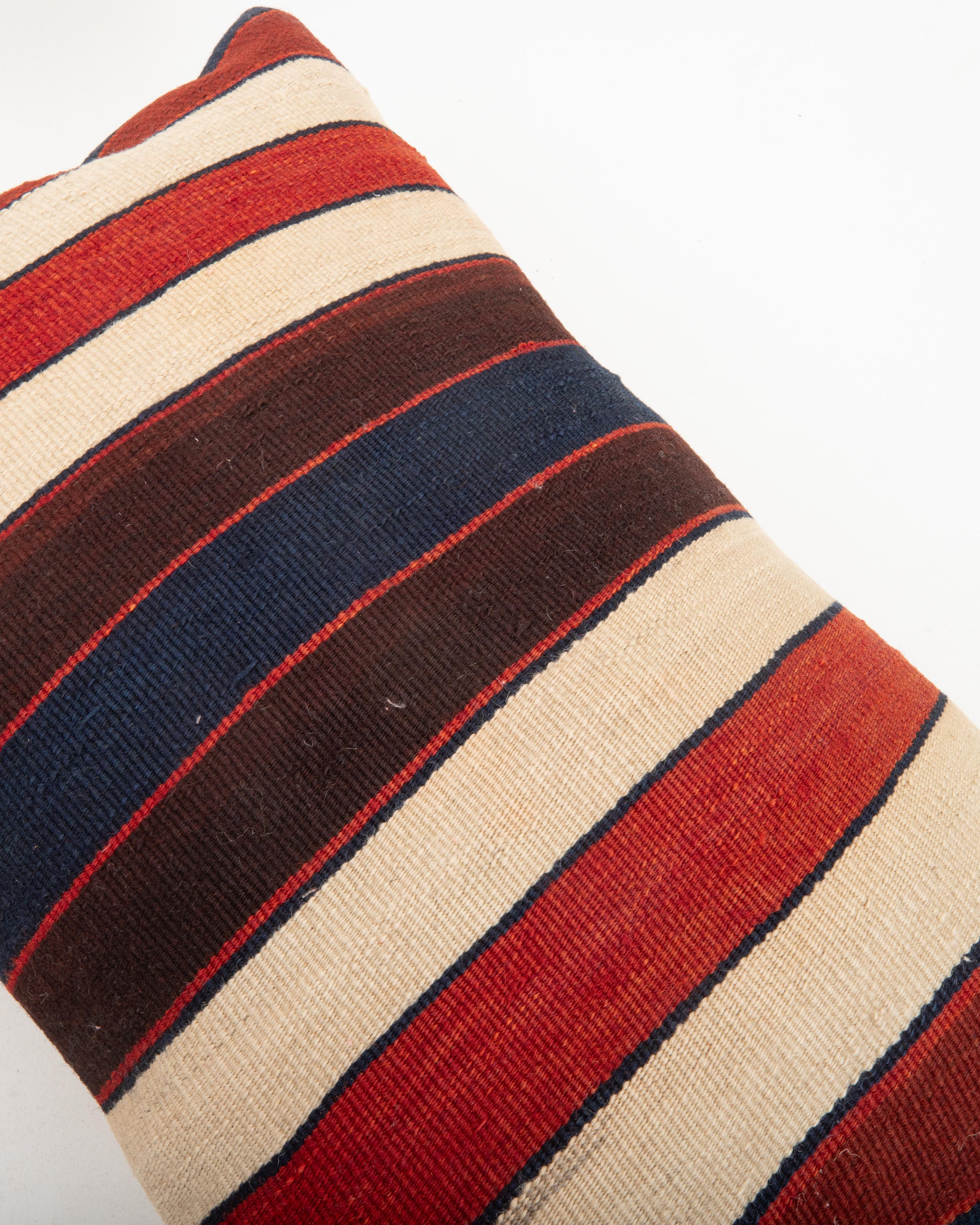 19th Century Kilim Pillowcase made from a 19th C. Eastern Anatolian kilim Fragment For Sale