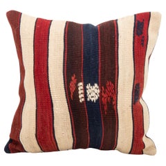 Kilim Pillowcase made from a 19th C. Eastern Anatolian kilim Fragment