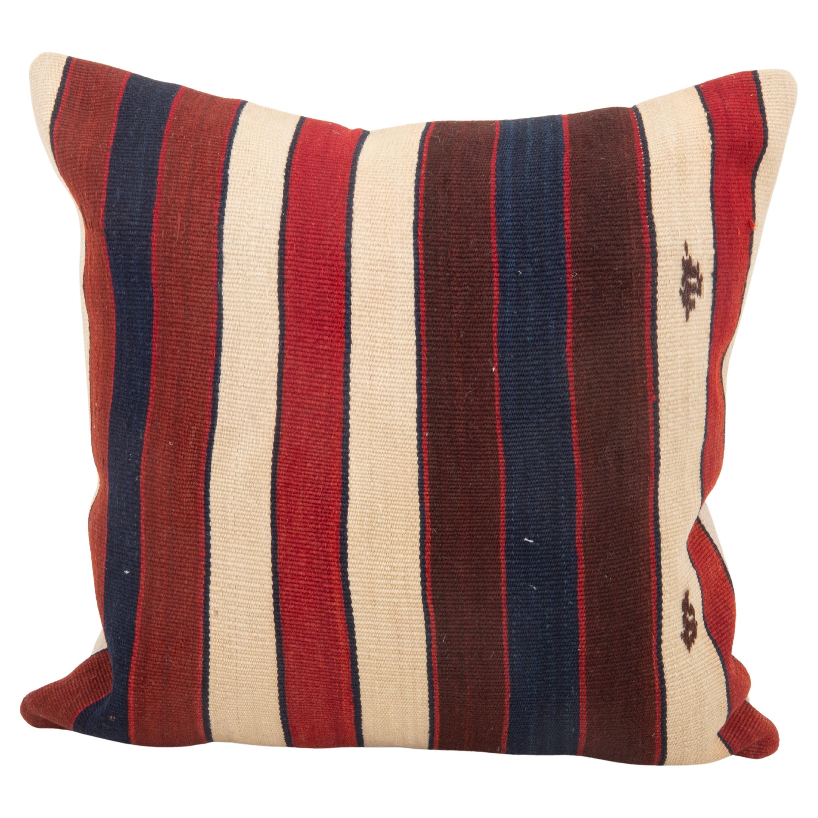 Kilim Pillowcase made from a 19th C. Eastern Anatolian kilim Fragment