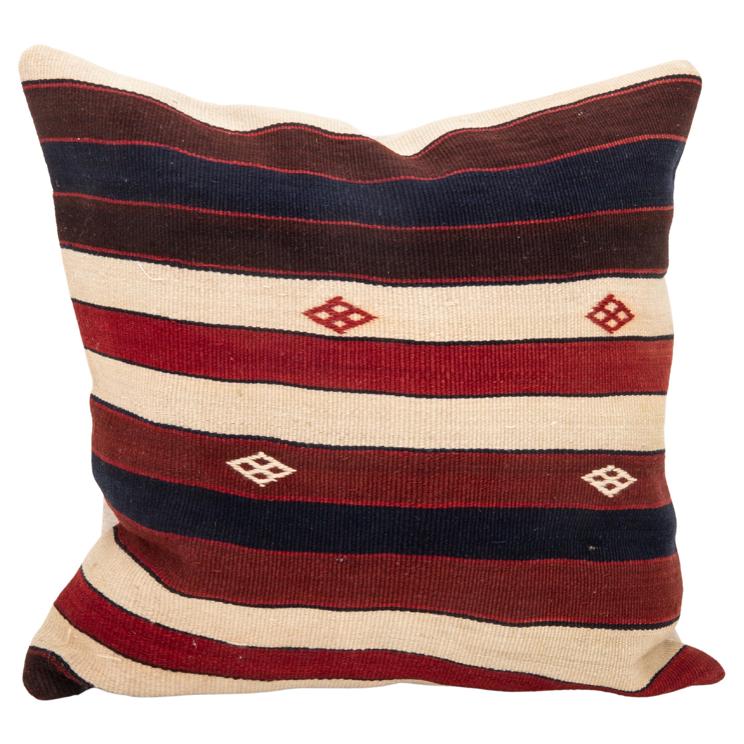 Kilim Pillowcase made from a 19th C. Eastern Anatolian kilim Fragment