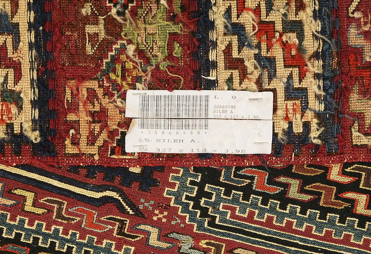 Kilim-Teppich Kaukasischer Sileh-Drache-Design (Wolle) im Angebot
