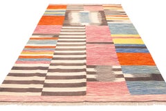 Kilim Rug Harlequin Design Colorful