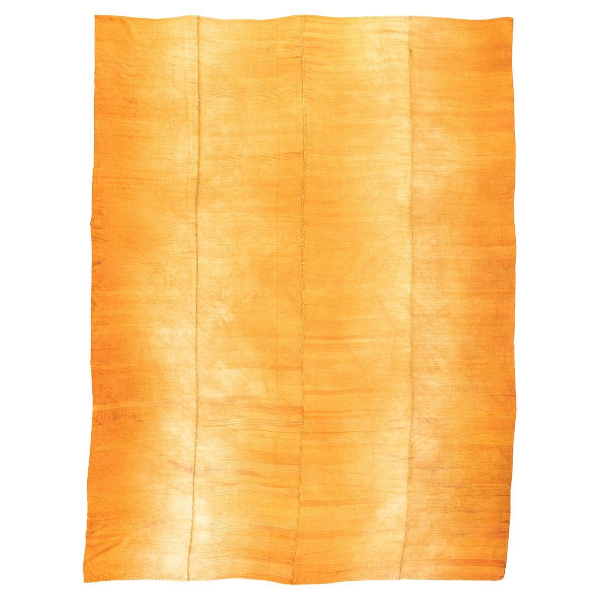 Kilim Rug in Soft Golden Hue