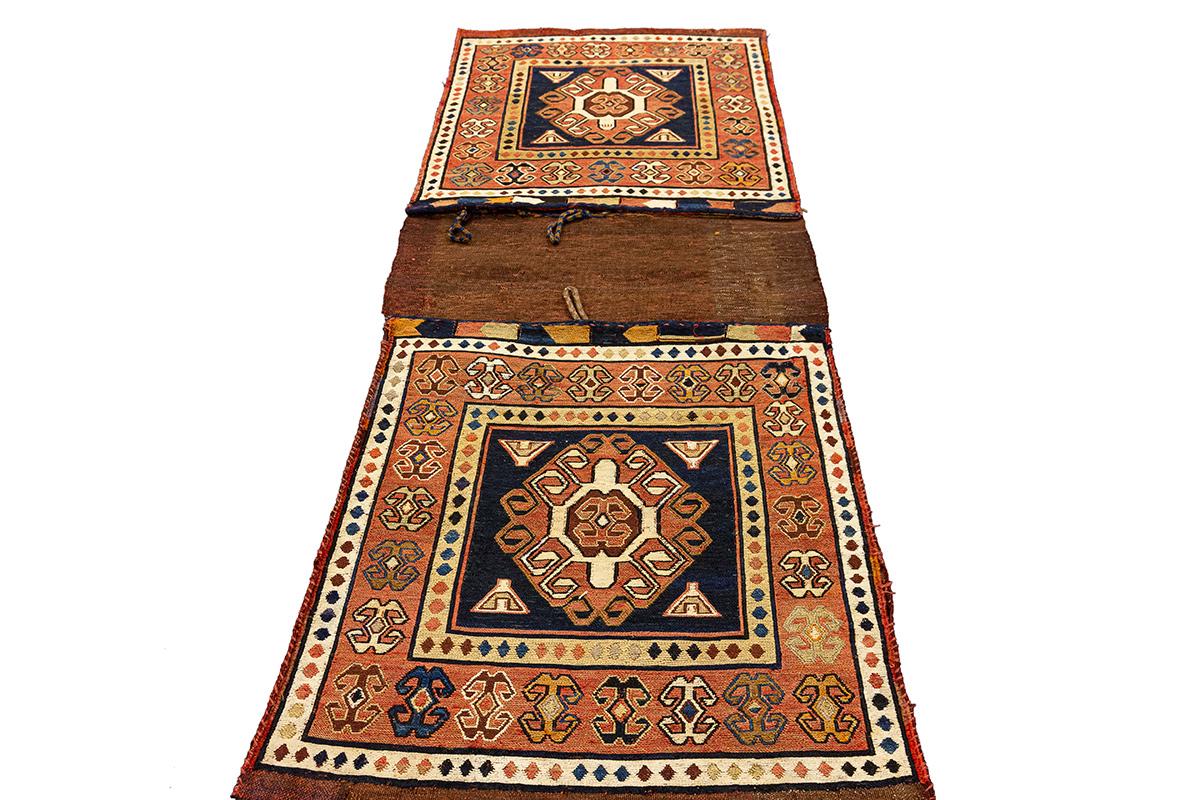 Kilim-Teppich Satteltasche Kaukasisch (Handgeknüpft) im Angebot