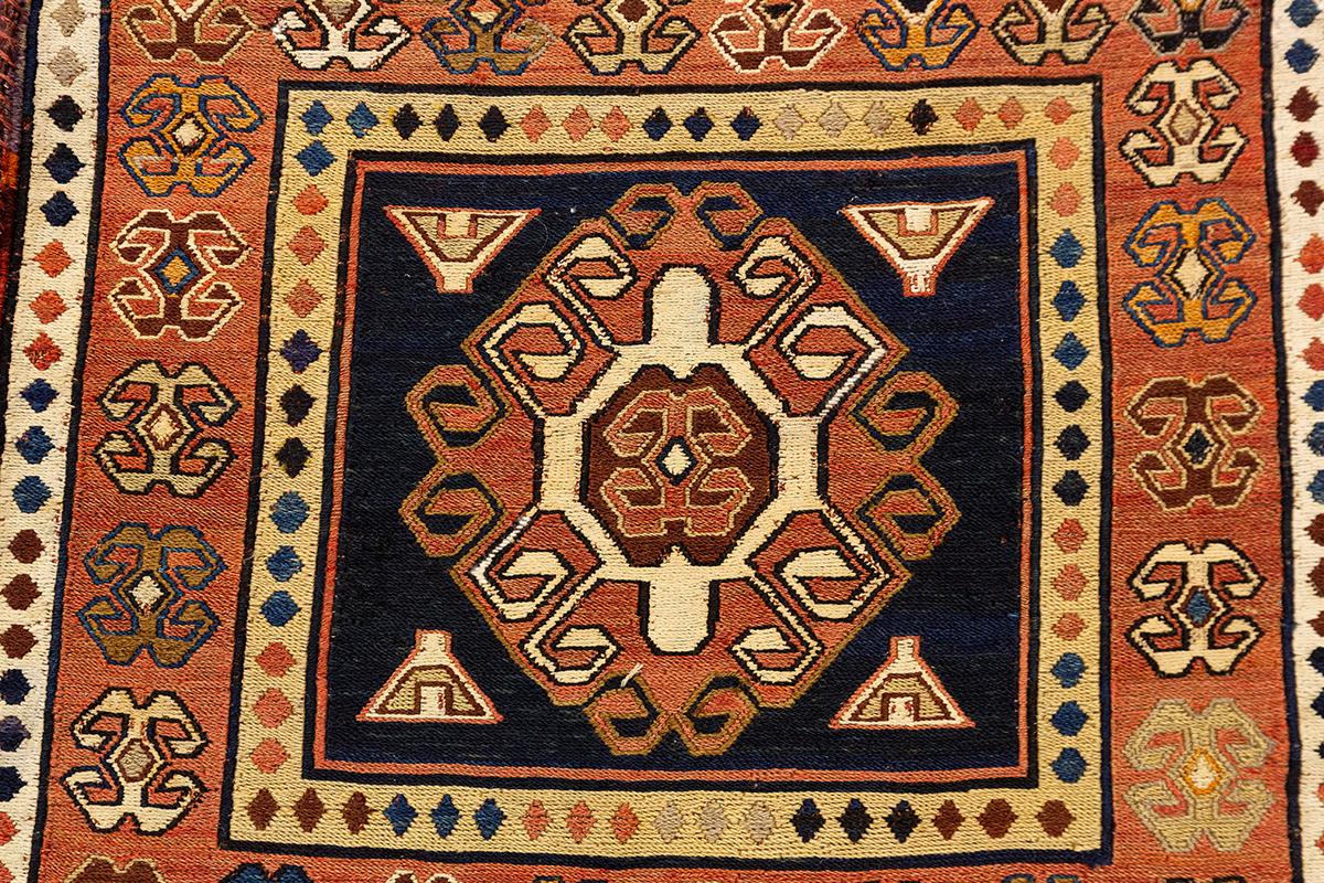 Kilim-Teppich Satteltasche Kaukasisch (19. Jahrhundert) im Angebot