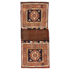 Antique Kilim Rug Saddle Bag Caucasian