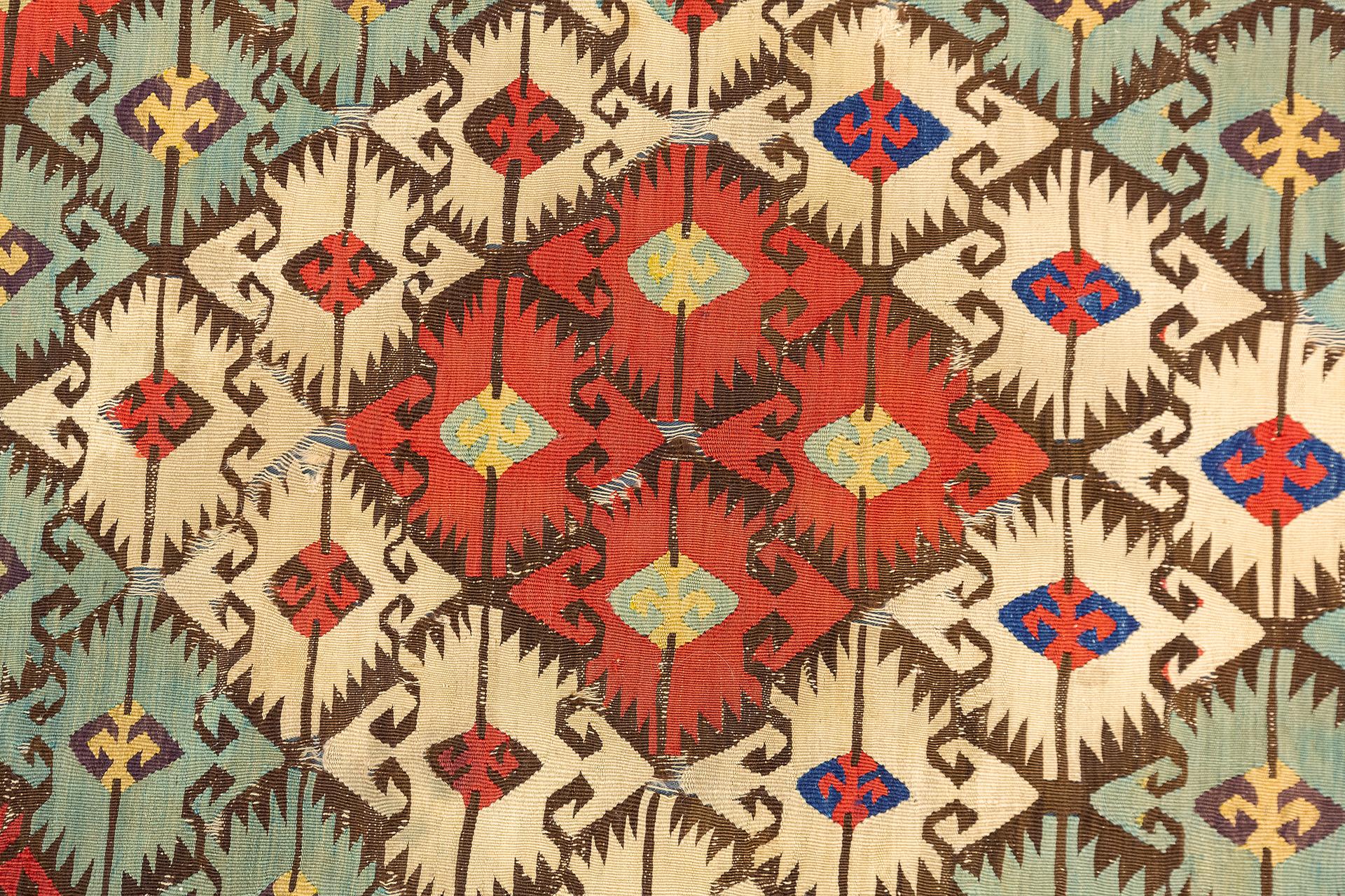 Wool Kilim Rug Turkish Aydin For Sale