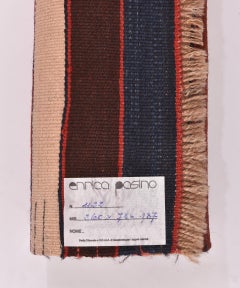 Antique Kilim Runner, Hand-Woven Wool, Kurdish Design, Turkey, 1960
