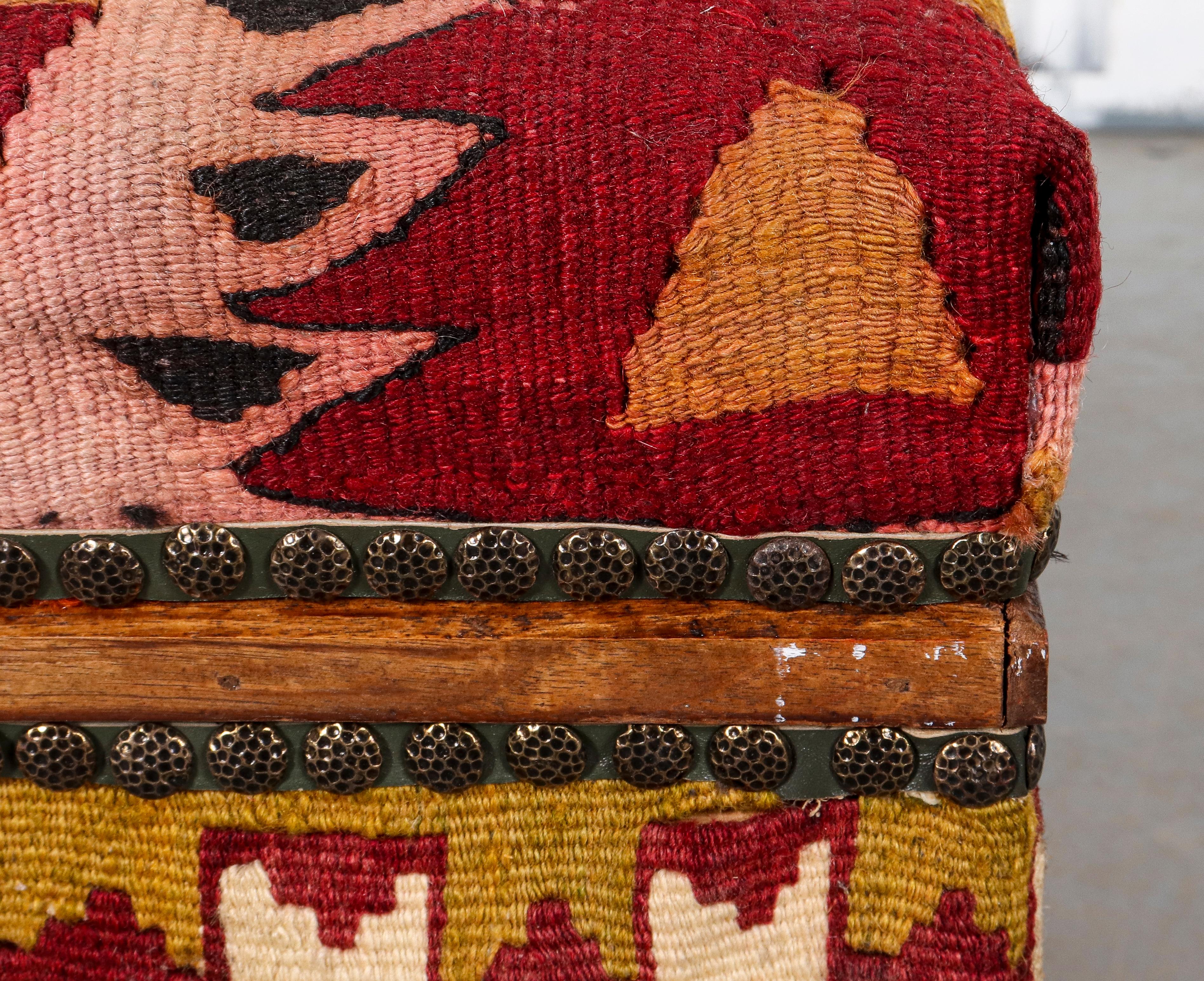 kilim storage ottoman