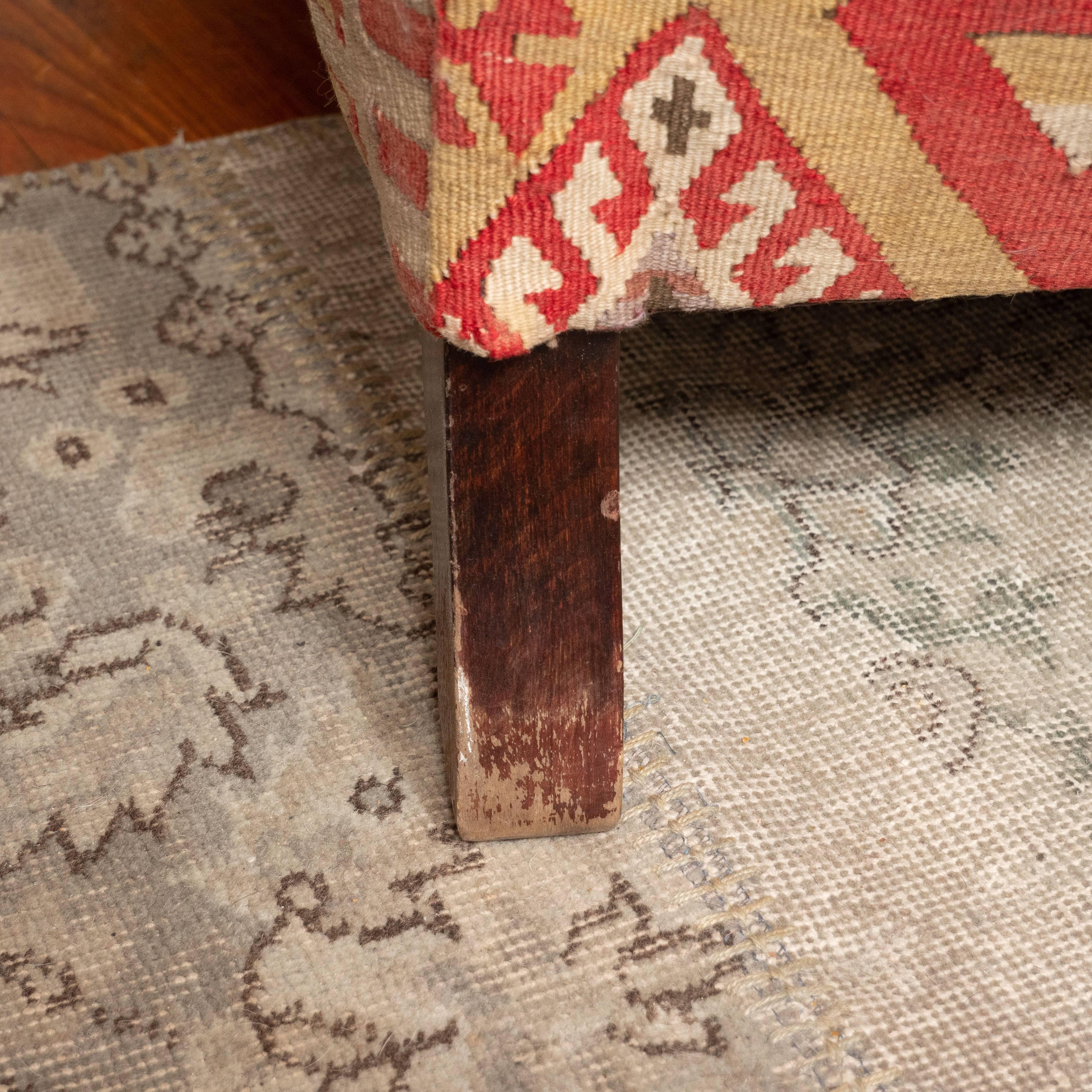 Kilim-Upholstered George Smith Style Armchair, Late 20th Century 5