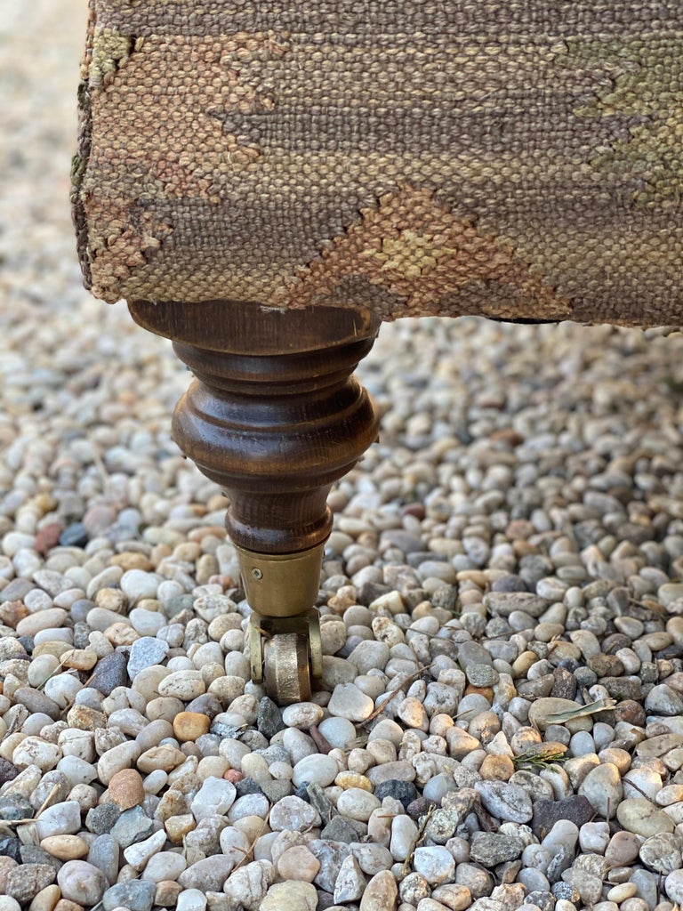 Kilim Upholstered Ottoman/Coffee Table at 1stDibs kilim ottoman