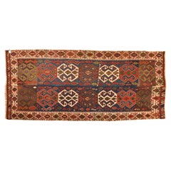 Turkish Kilim Rug, Vintage Konya Design, Excellent Condition, 1940s