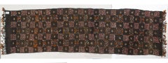 Old Moroccan Kilim Runner, Hand-Woven Wool, Zemmur Design, Circa 1930