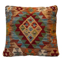 Kilims Wool Cushion Cover, Handmade Oriental Scatter Pillow Case