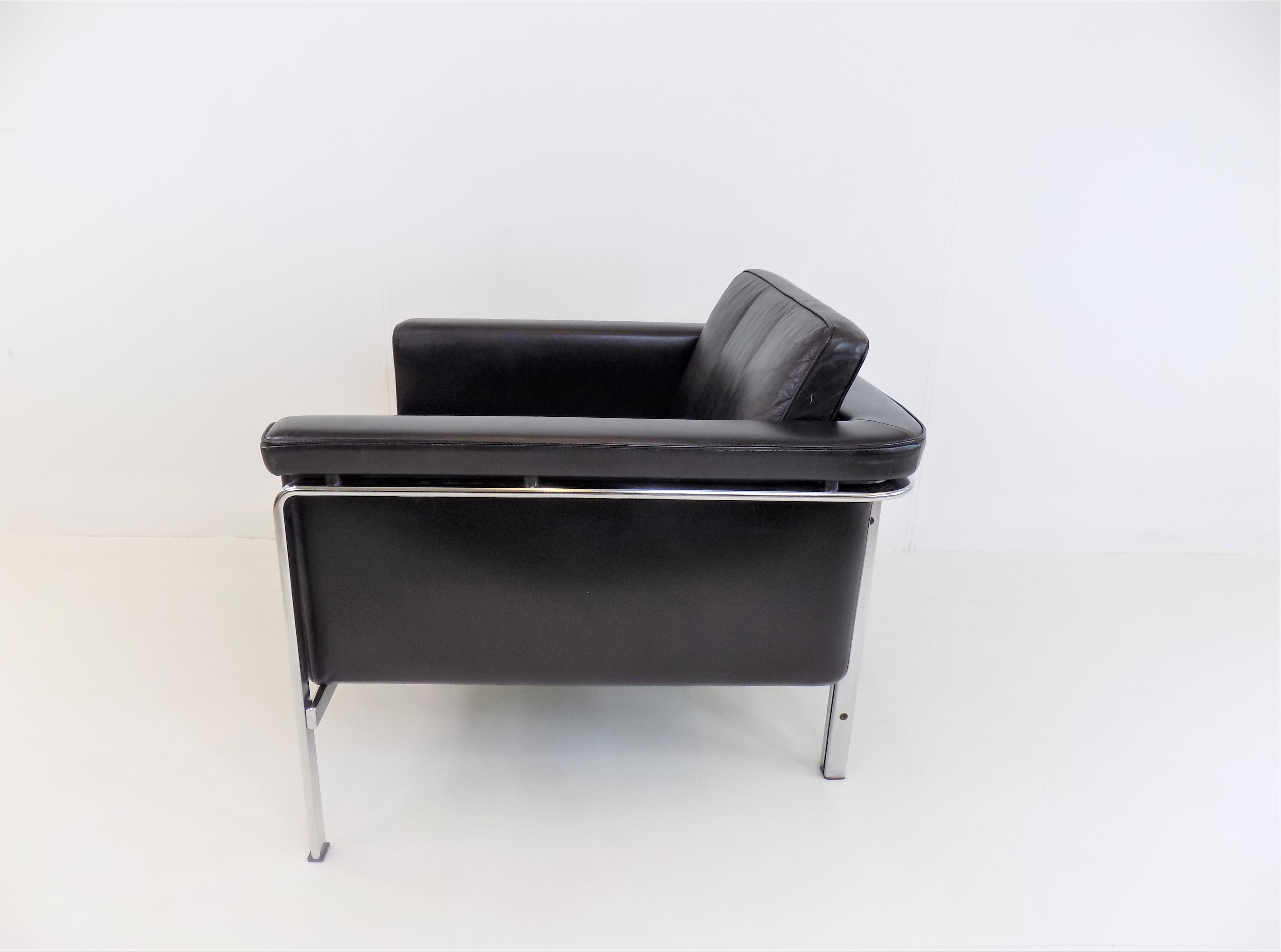 Kill 6911 leather chair black by Horst Brüning 4