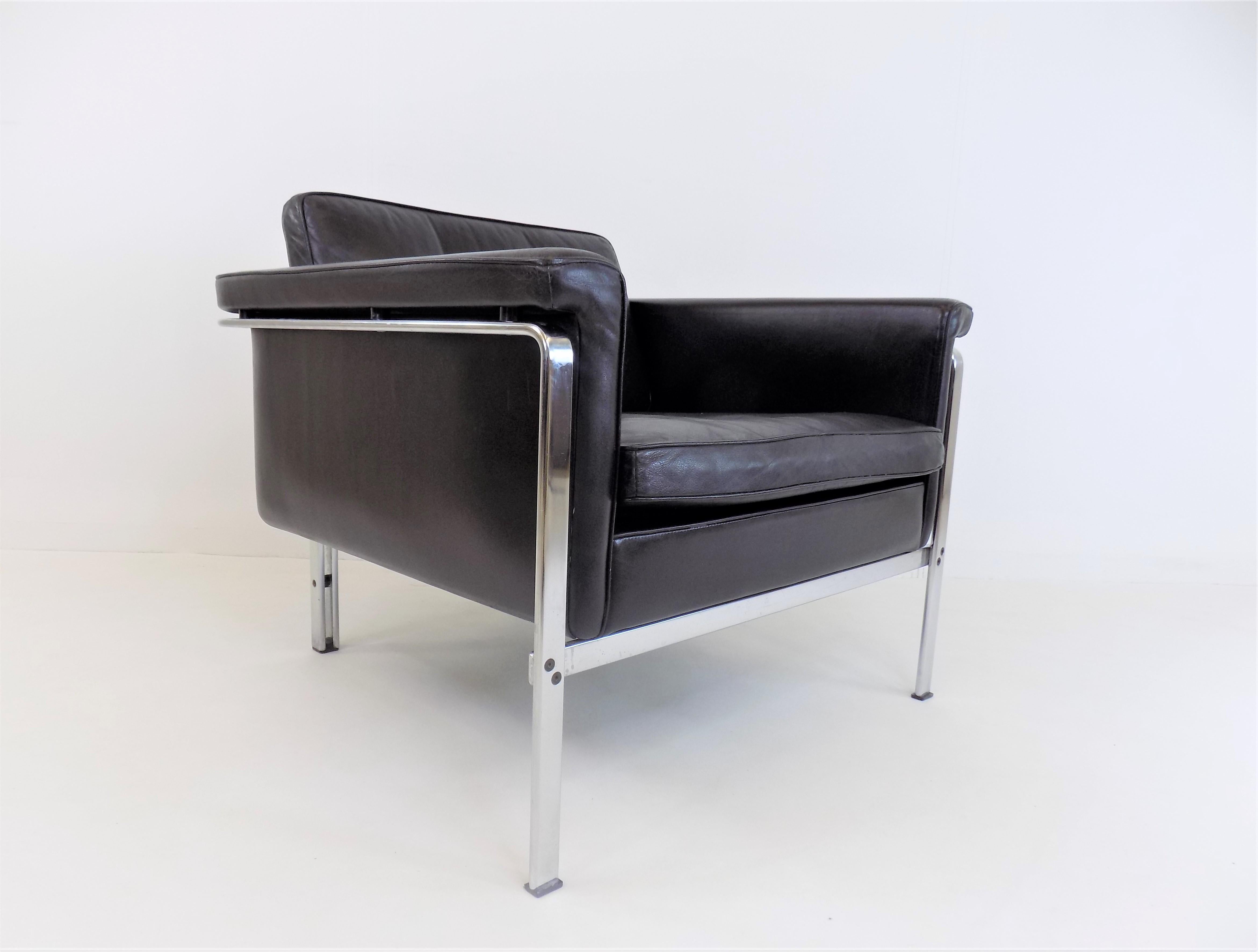 Kill 6911 leather chair black by Horst Brüning 8