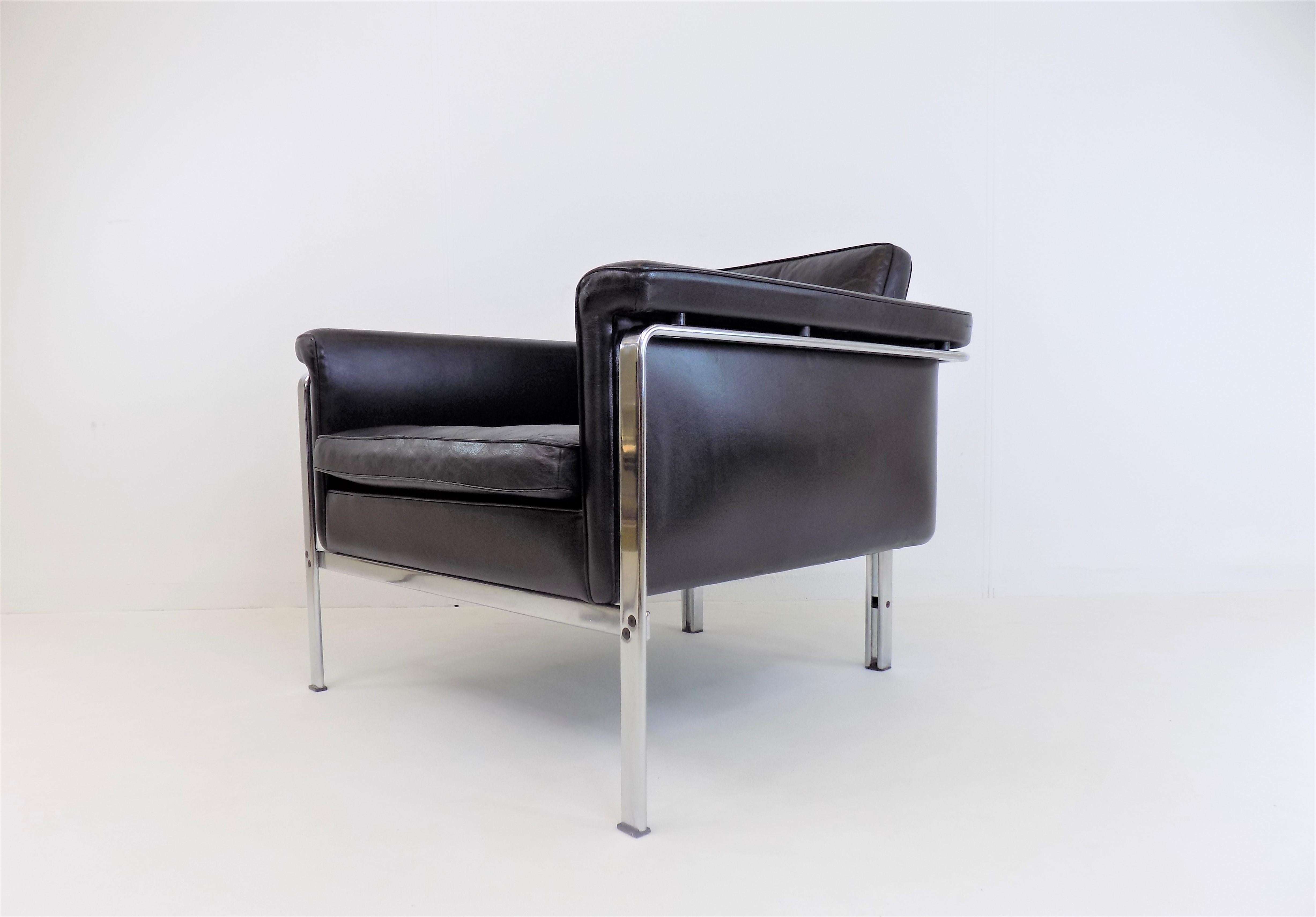 Kill 6911 leather chair black by Horst Brüning 10