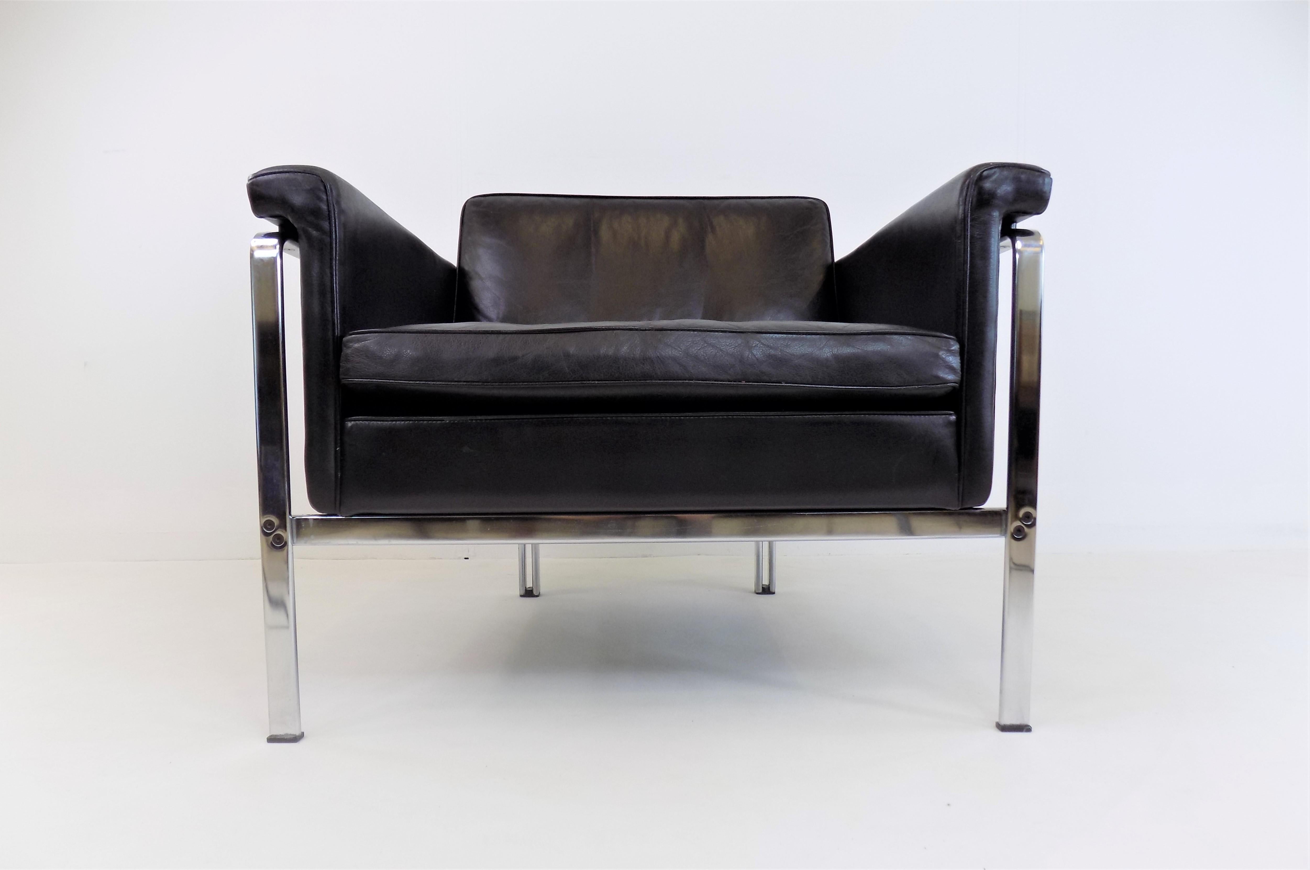 Kill 6911 leather chair black by Horst Brüning 11