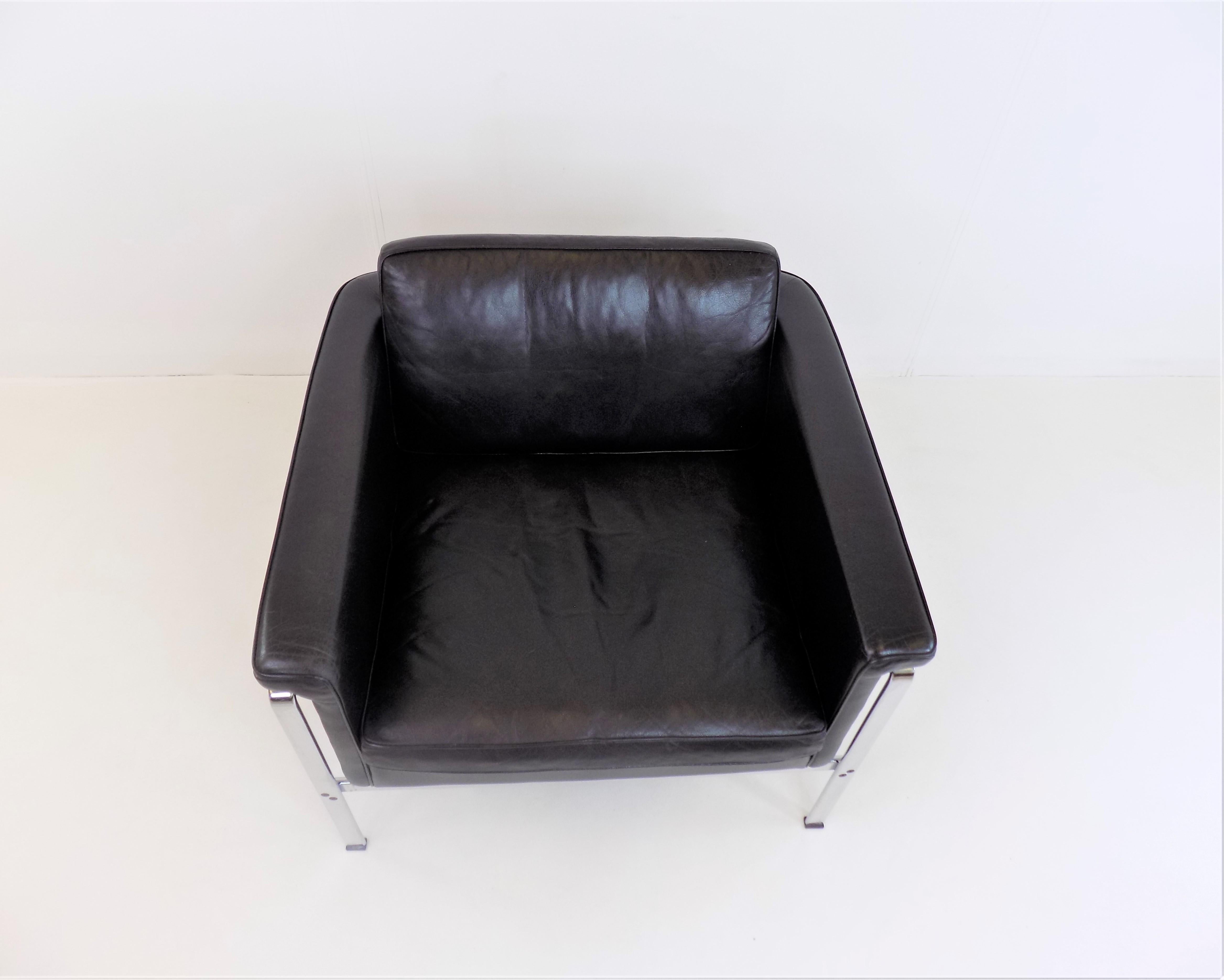 Kill 6911 leather chair black by Horst Brüning 12