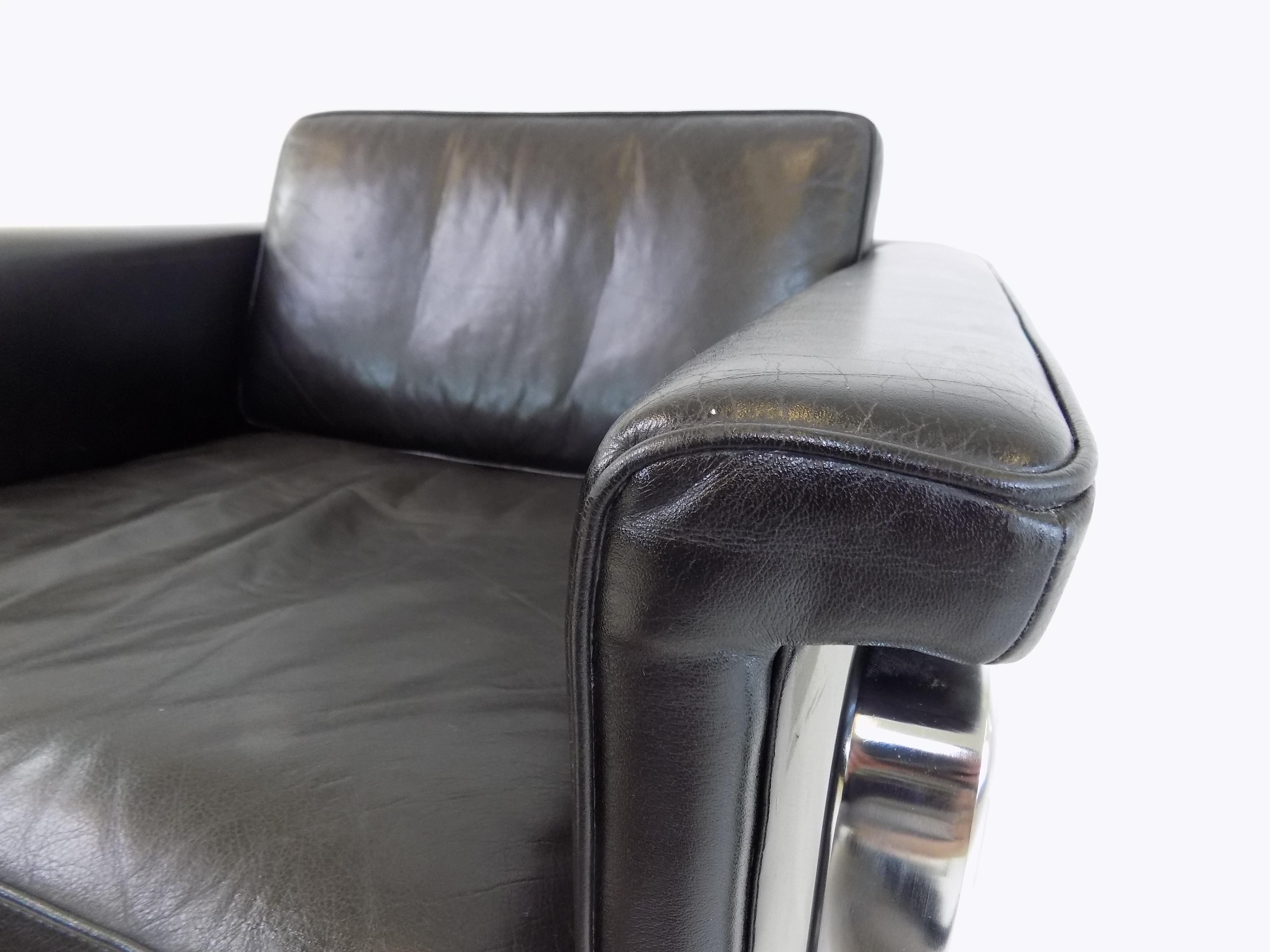 Kill 6911 leather chair black by Horst Brüning 1
