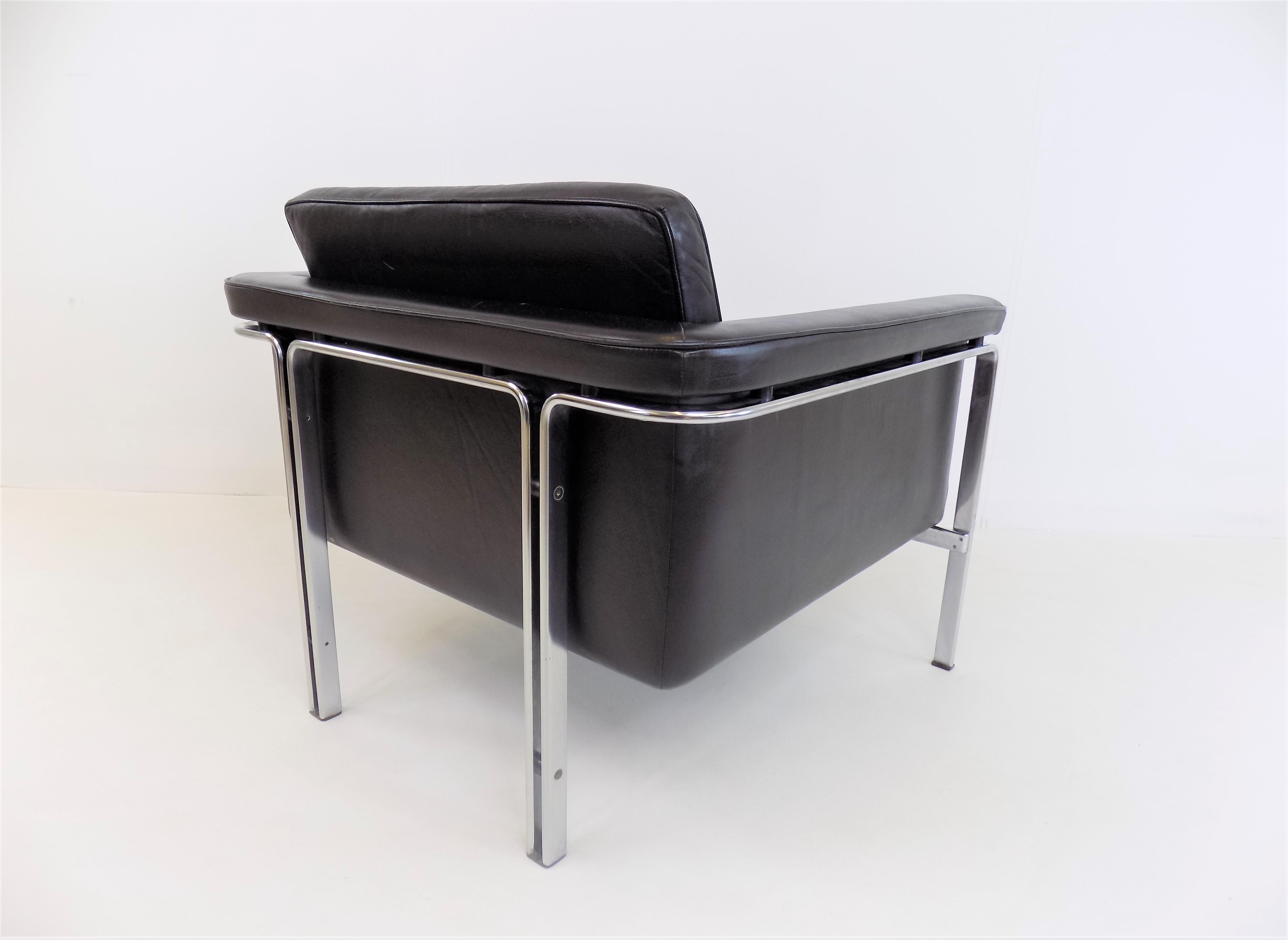 Kill 6911 leather chair black by Horst Brüning 2
