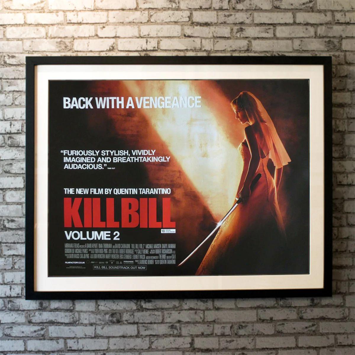 Kill Bill: Volume. 2, Unframed Poster, 2004

The Bride continues her quest of vengeance against her former boss and lover Bill, the reclusive bouncer Budd, and the treacherous, one-eyed Elle.

Year: 2004
Nationality: United Kingdom
Condition: