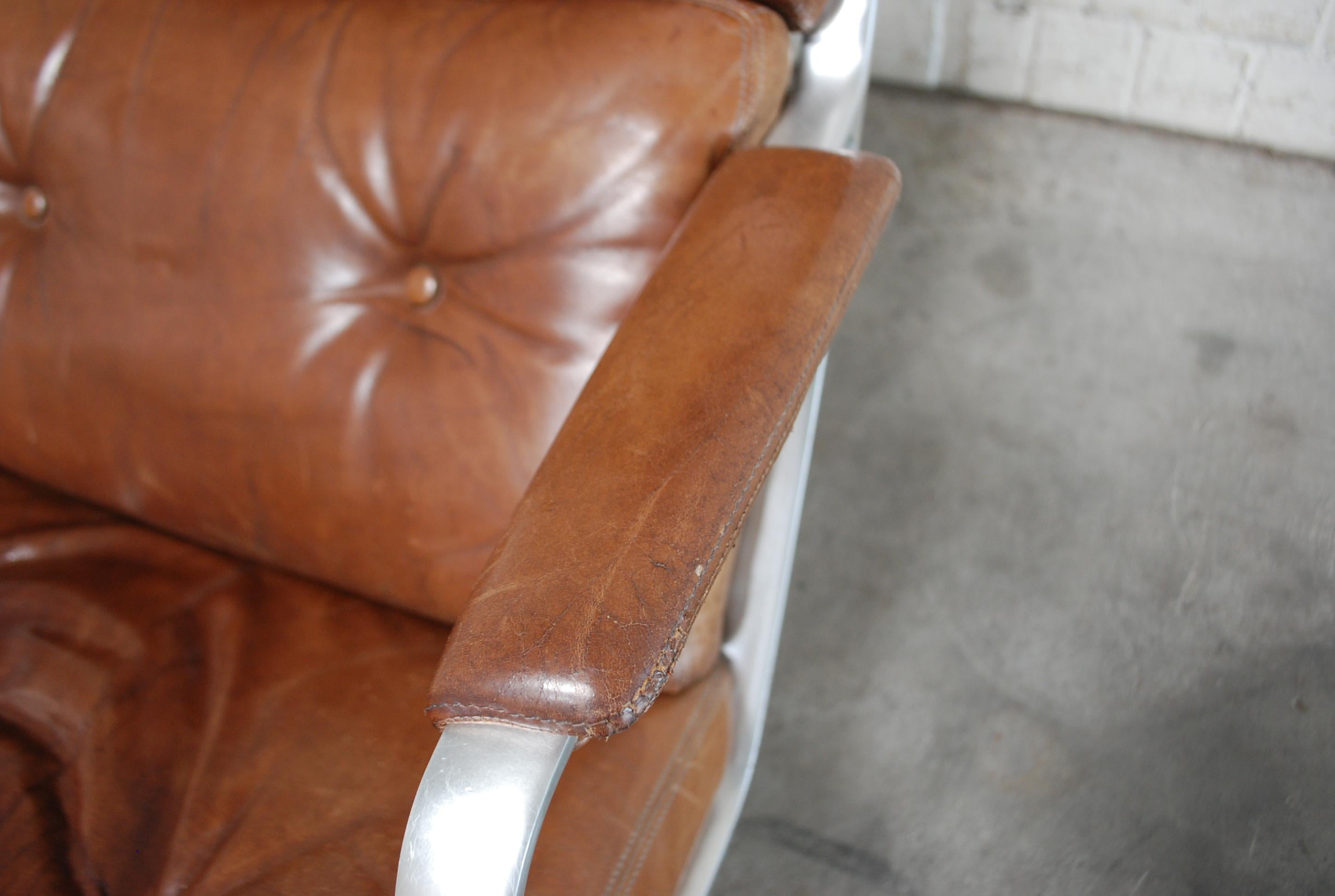 Kill International FK 85 Lounge Chair Cognac Leather design Kastholm / Fabricius 2