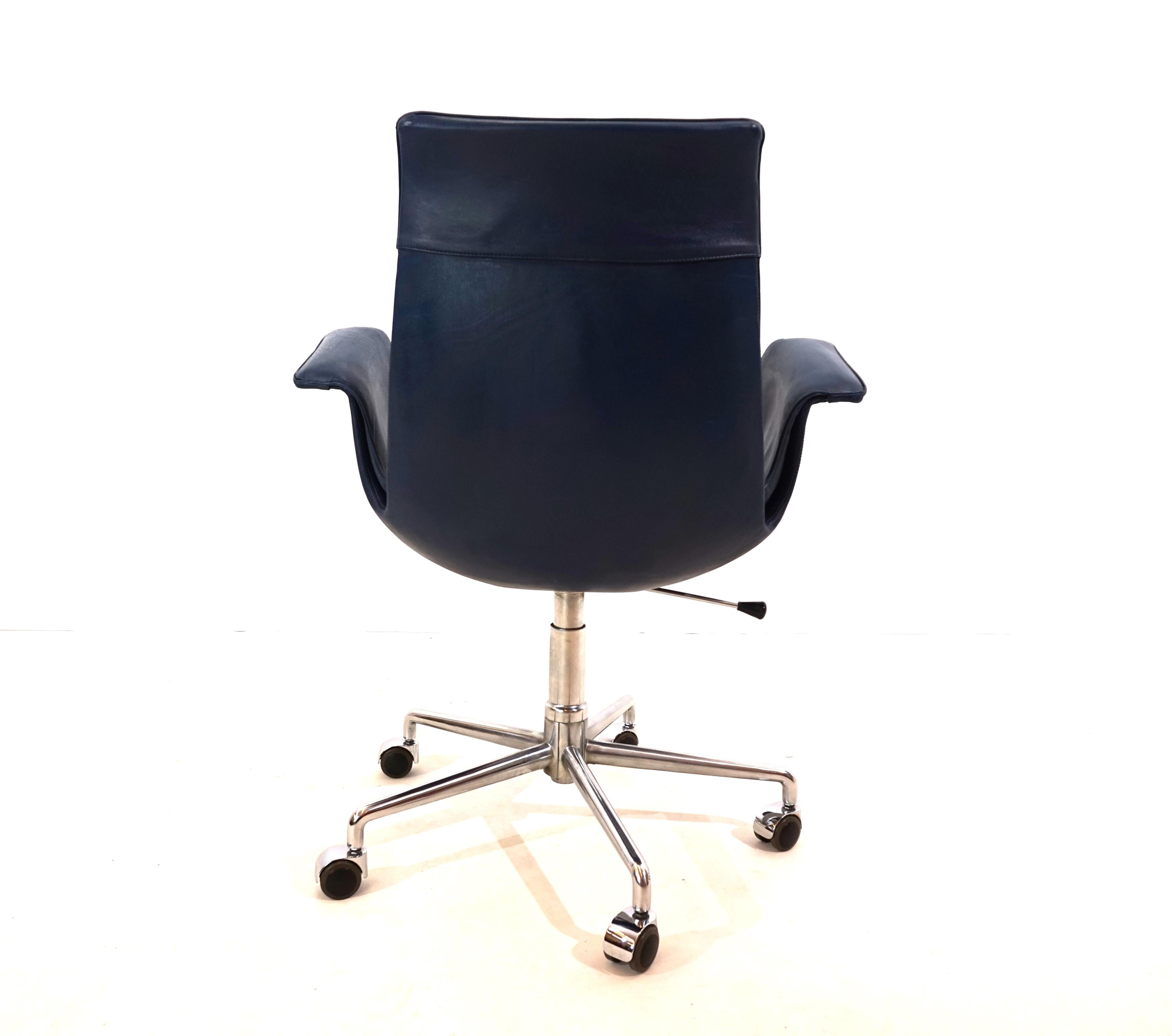 Mid-20th Century Kill International 6727 leather office chair by Fabricius & Kastholm For Sale