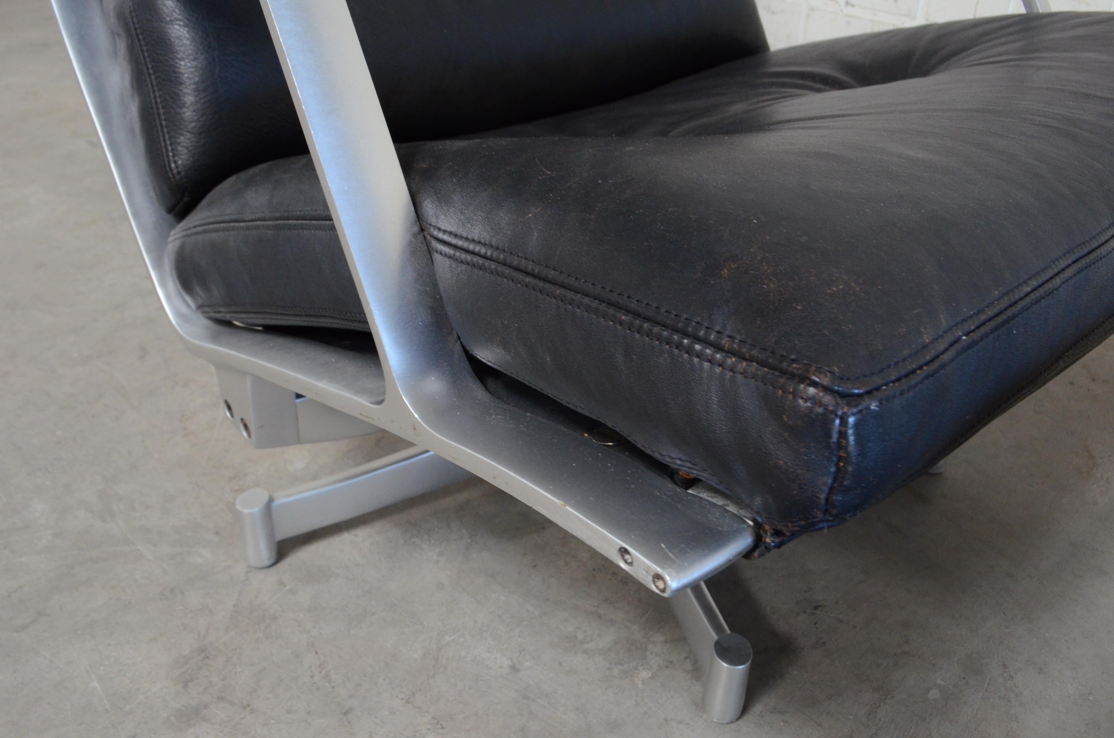 Kill International FK 85 Lounge Chair Cognac Leather Design Kastholm / Fabricius For Sale 6