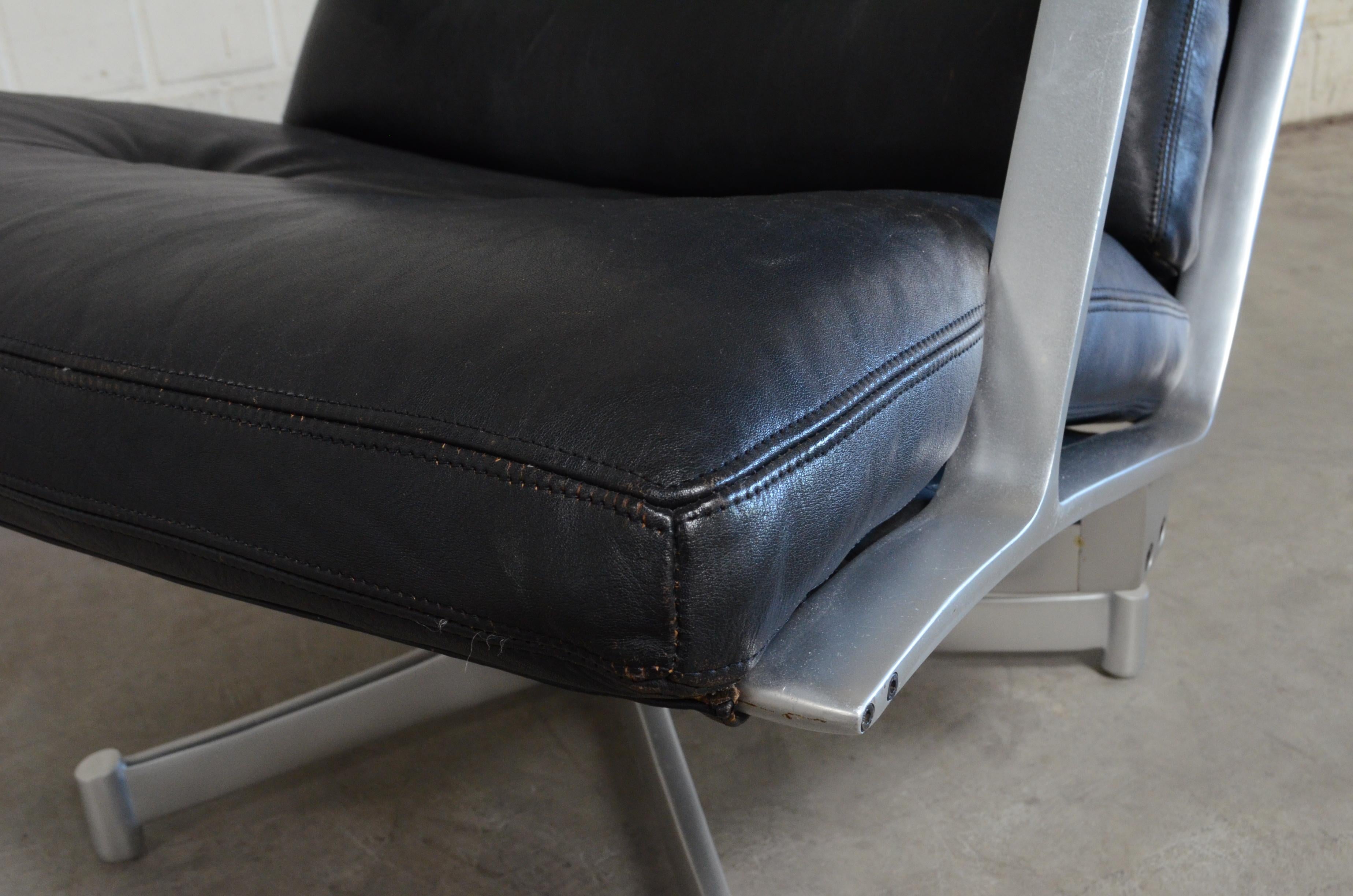 Kill International FK 85 Lounge Chair Cognac Leather Design Kastholm / Fabricius For Sale 8