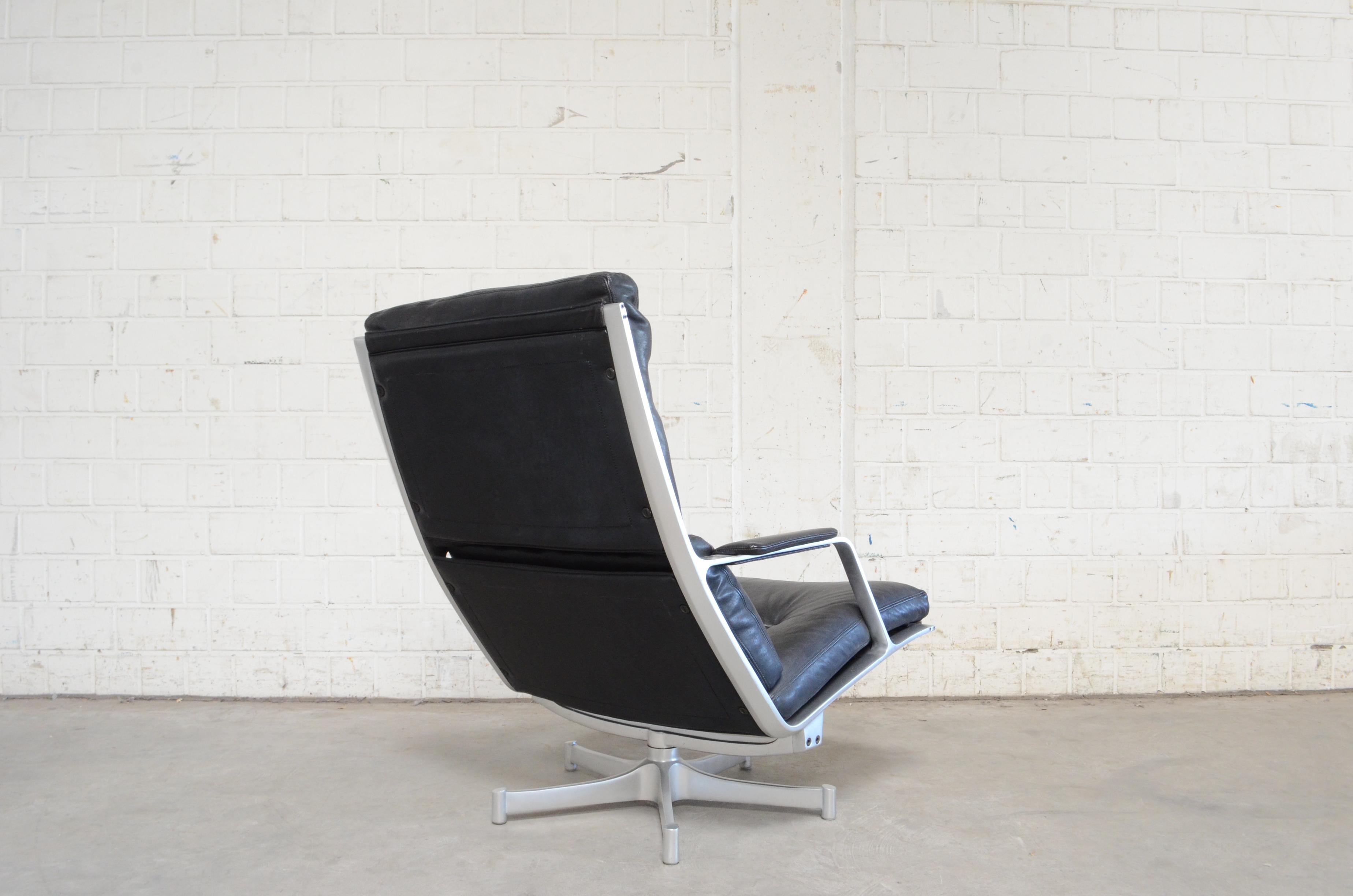 Kill International FK 85 Lounge Chair Cognac Leather Design Kastholm / Fabricius For Sale 1