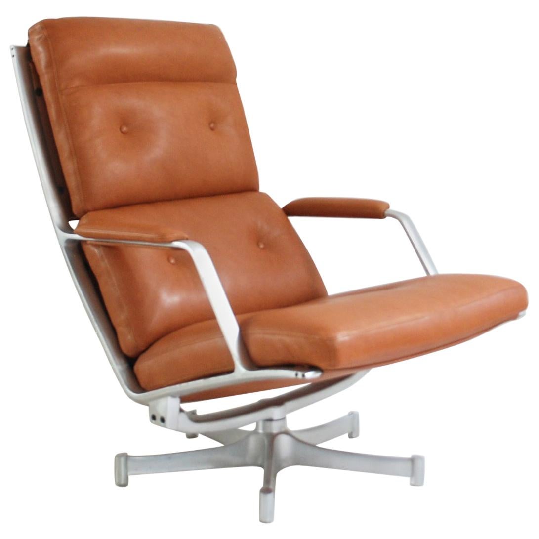 Chaise longue FK 85 Cognac Natural de Kastholm & Fabricius pour Kill International en vente