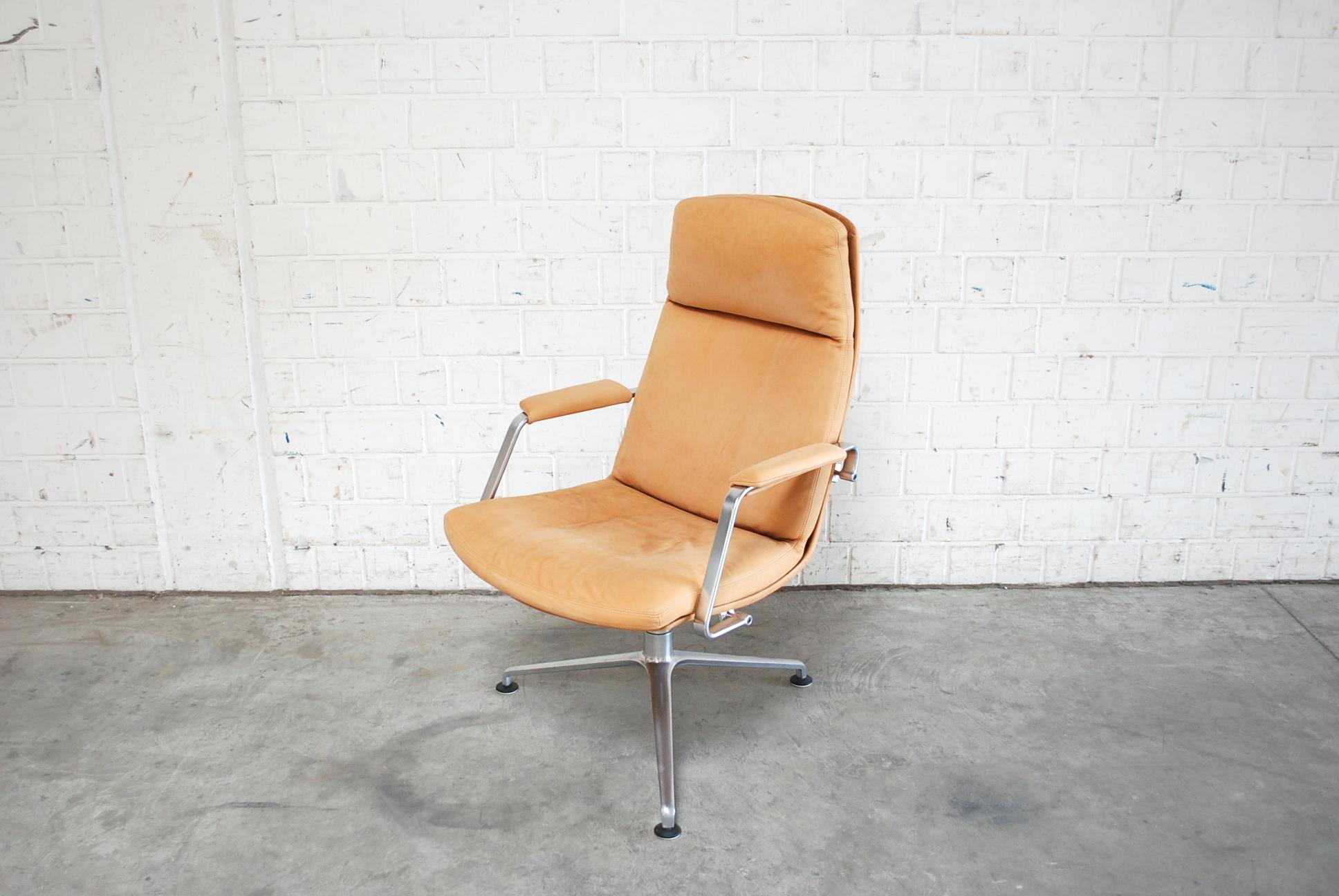 Kill International FK 86 Office Chair Cognac Leather by Kastholm & Fabricius 2