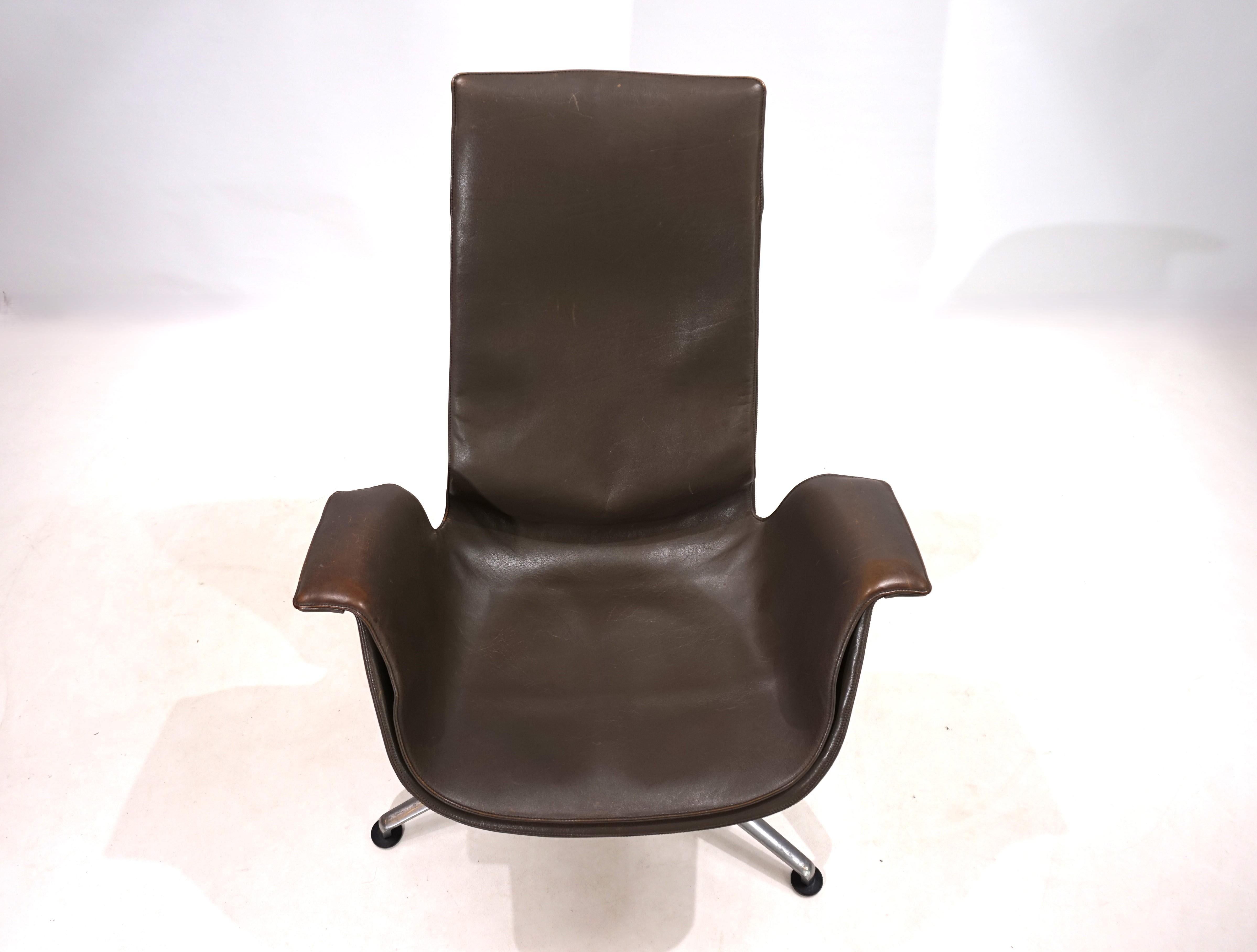 Kill International FK6725 leather chair by Fabricius & Kastholm, 1960 5