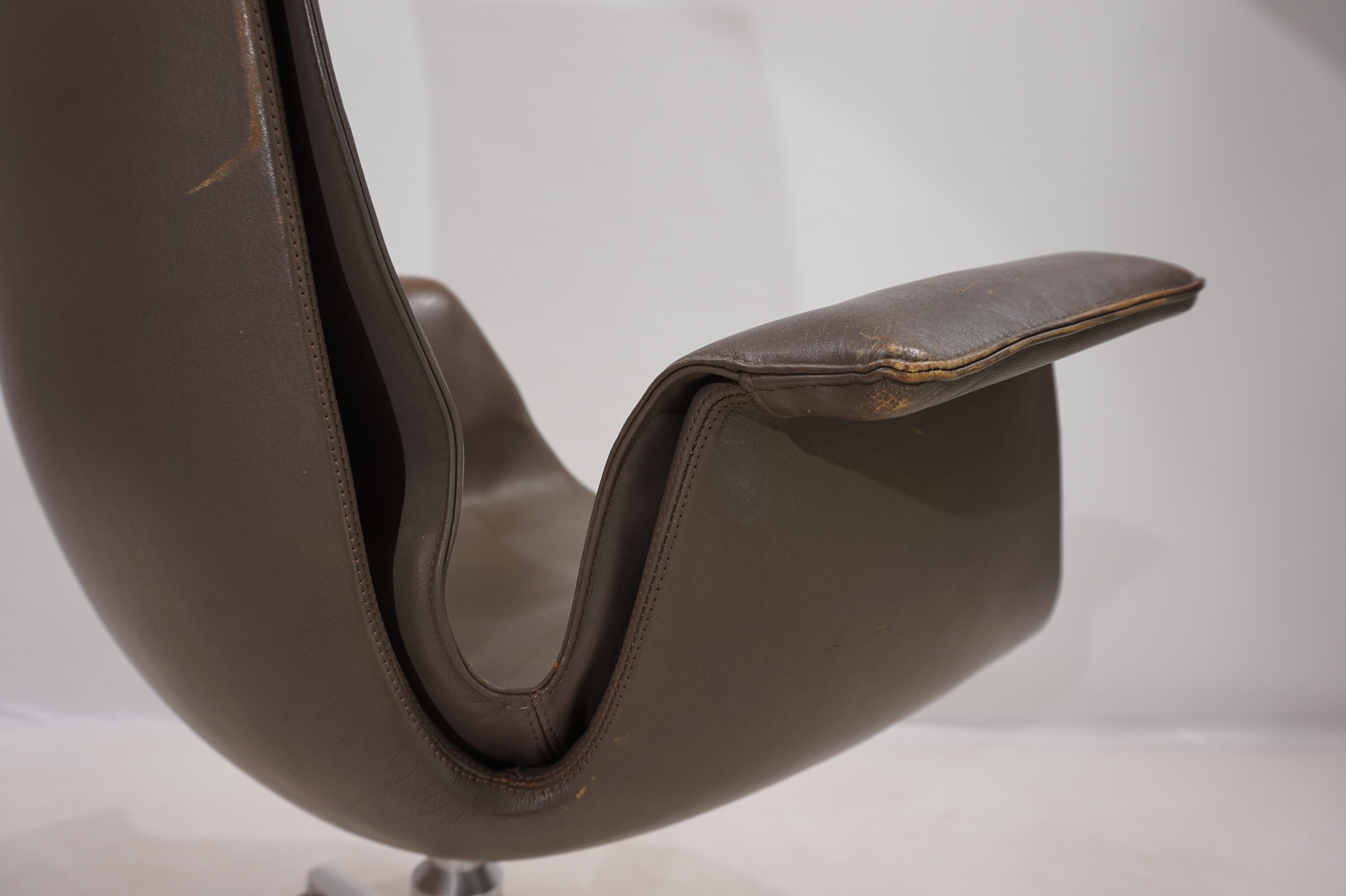 Kill International FK6725 leather chair by Fabricius & Kastholm, 1960 7