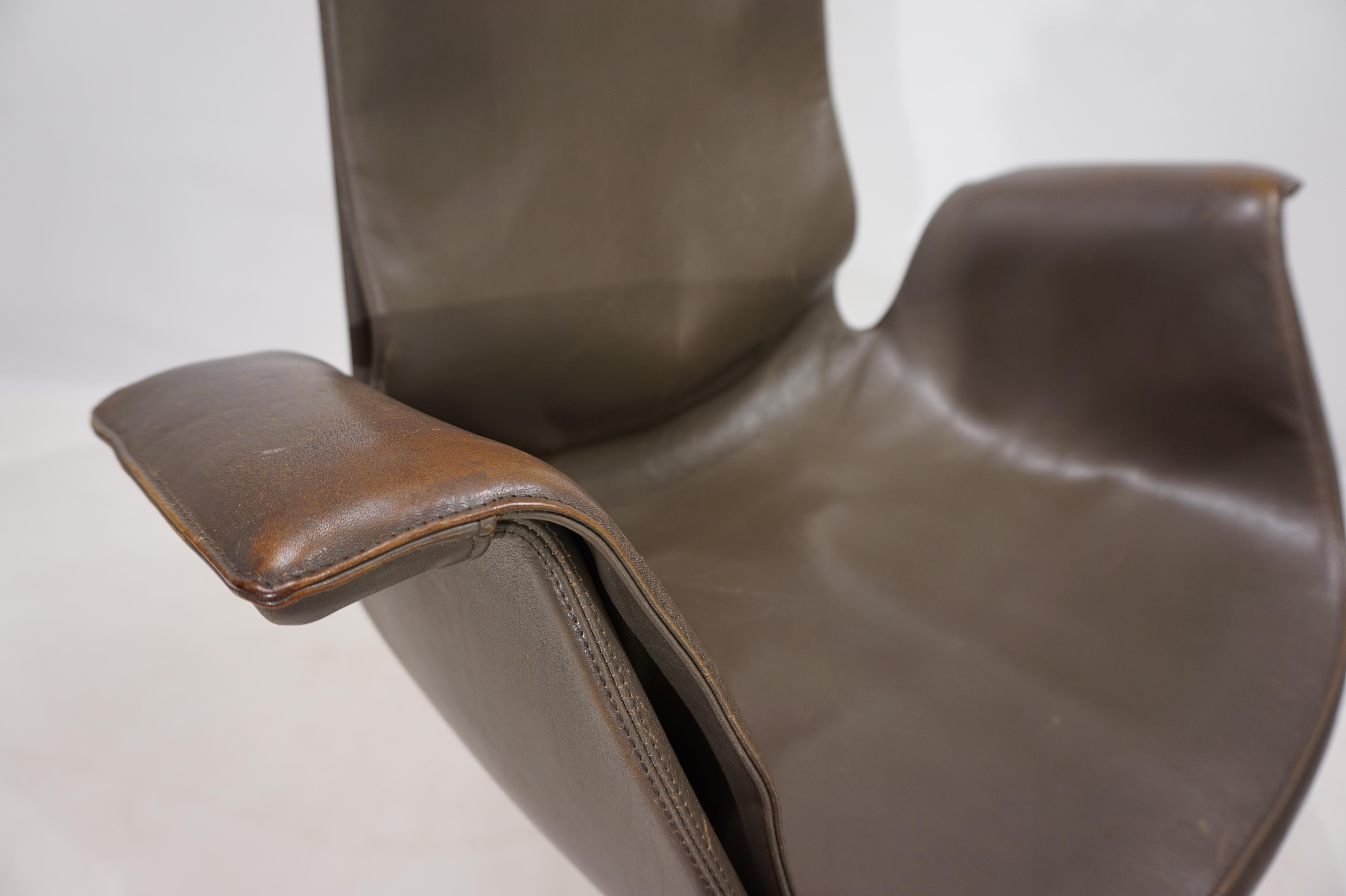 Leather Kill International FK6725 leather chair by Fabricius & Kastholm, 1960