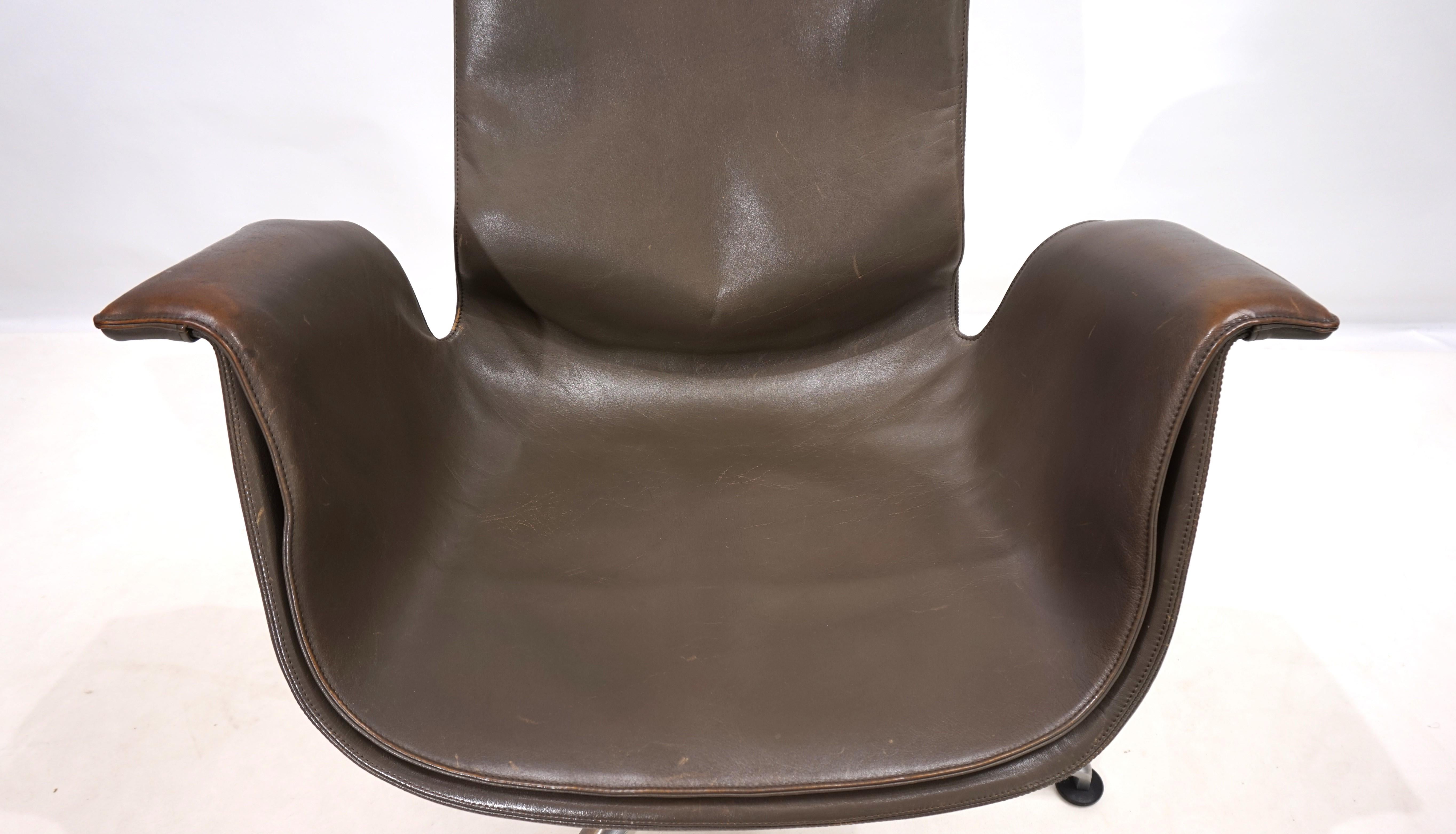 Kill International FK6725 leather chair by Fabricius & Kastholm, 1960 1