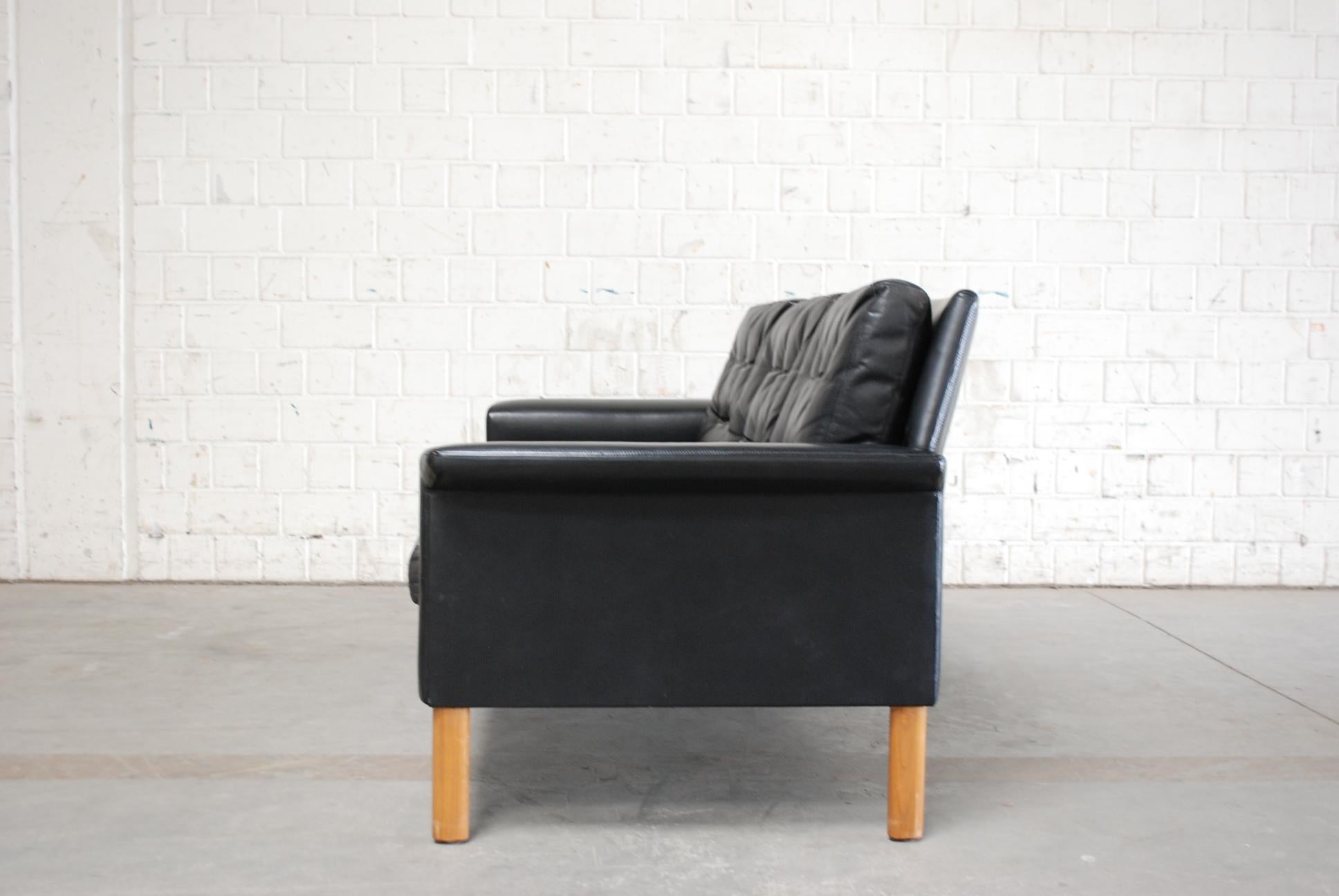 Kill International Leather Sofa Design by Rudolf Glatzel, 1960s For Sale 4