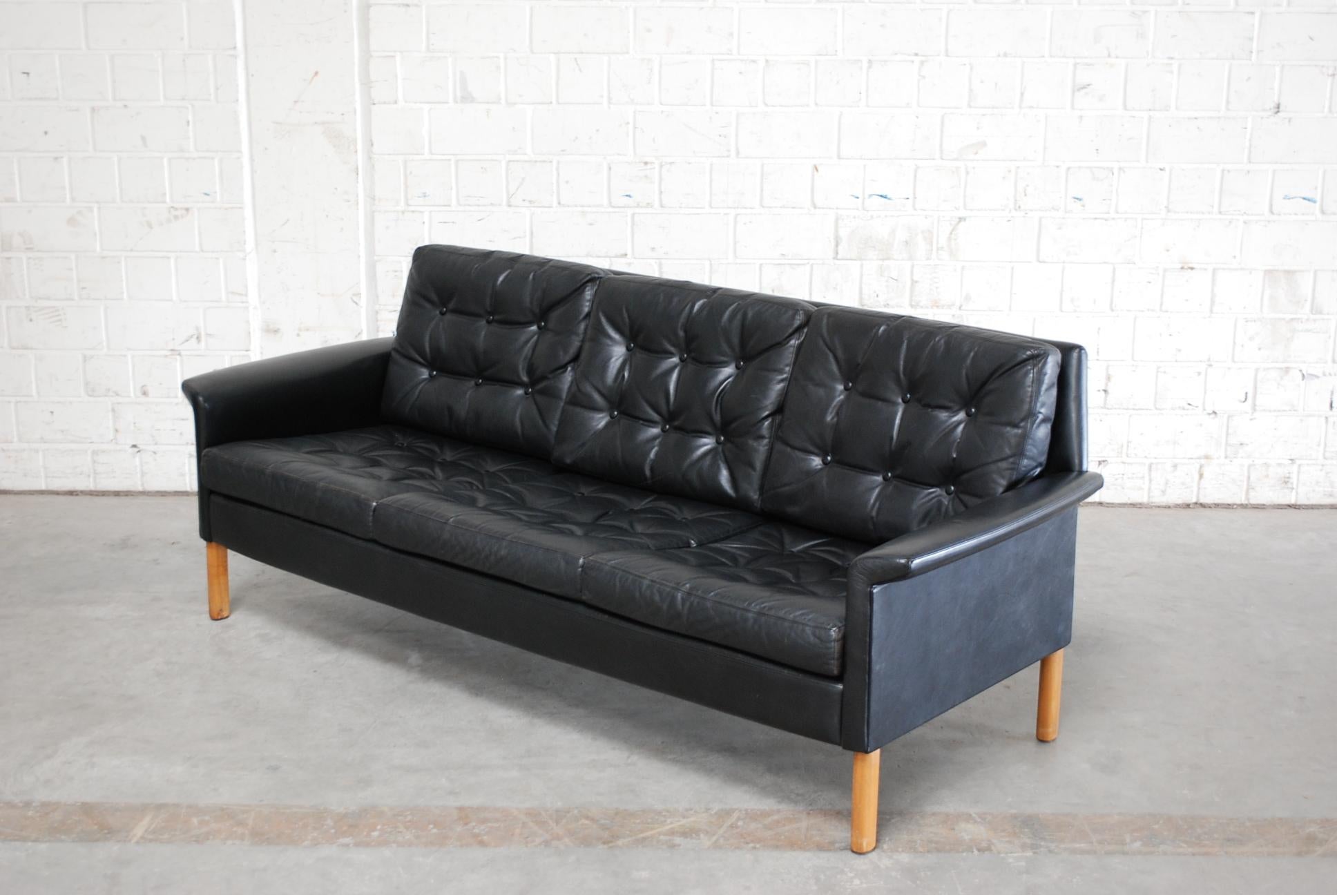 Kill International Leder-Sofa entworfen von Rudolf Glatzel, 1960er Jahre (Moderne der Mitte des Jahrhunderts) im Angebot