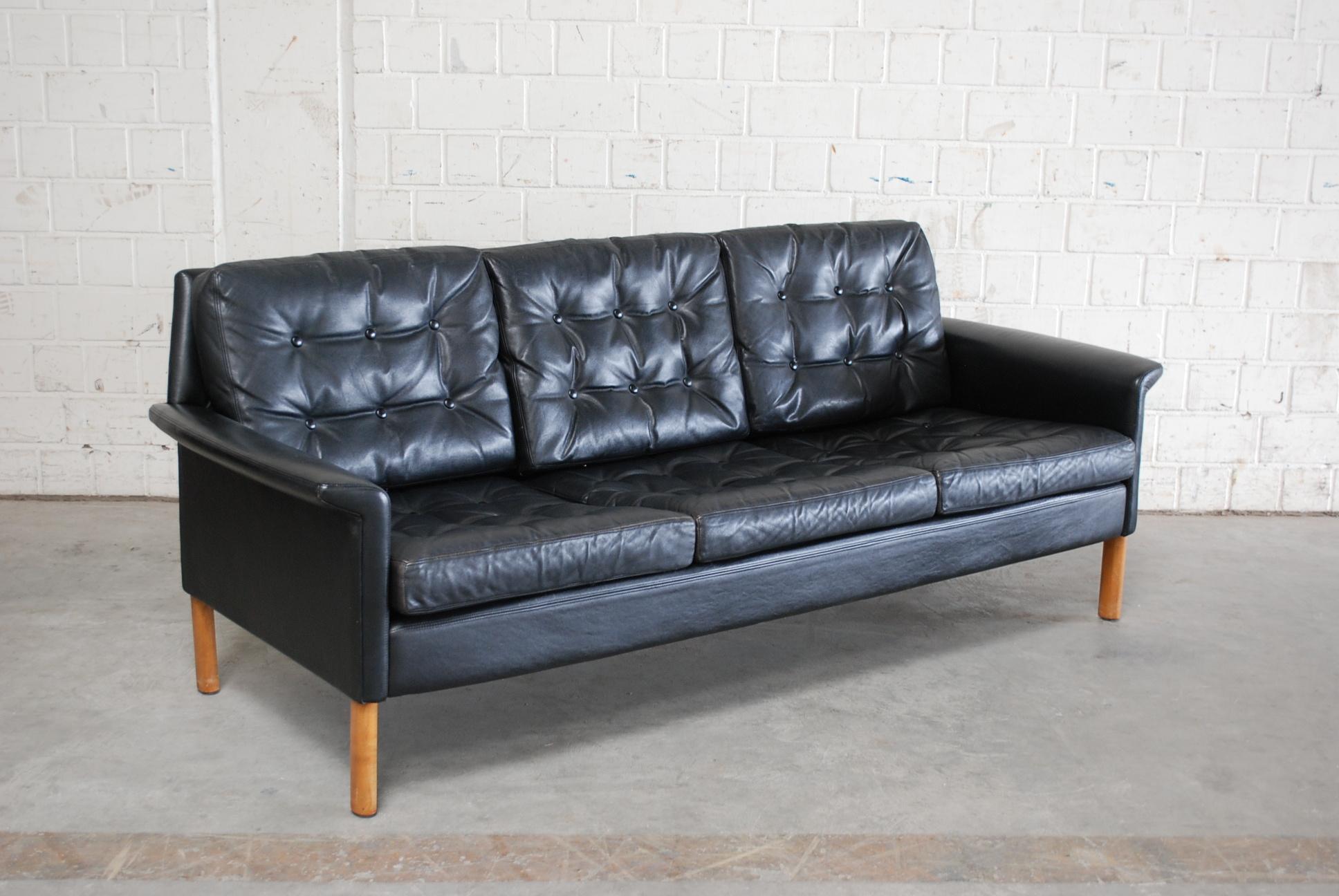 German Kill International Leather Sofa Design by Rudolf Glatzel, 1960s For Sale