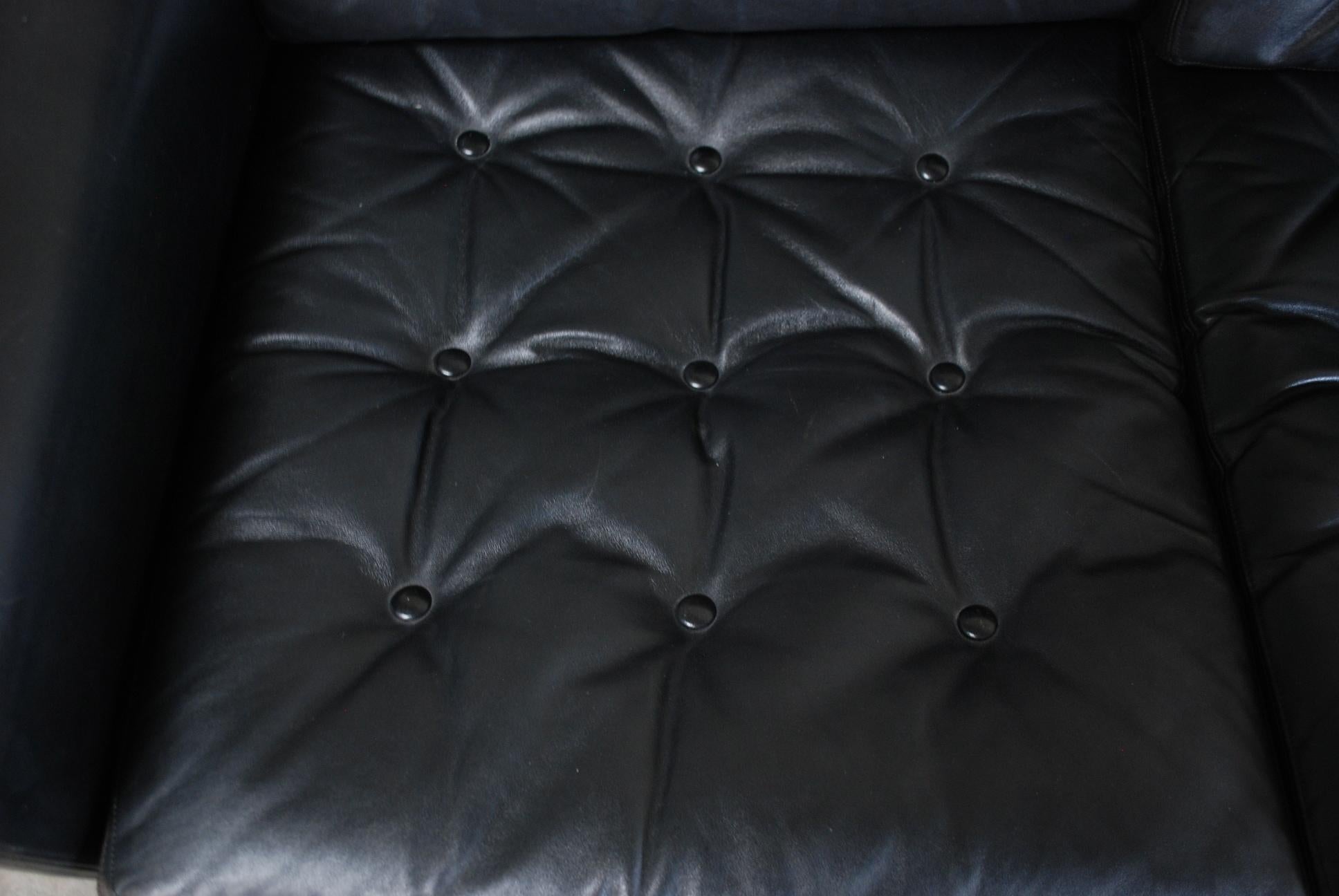 Kill International Leather Sofa Design by Rudolf Glatzel, 1960s In Good Condition For Sale In Munich, Bavaria