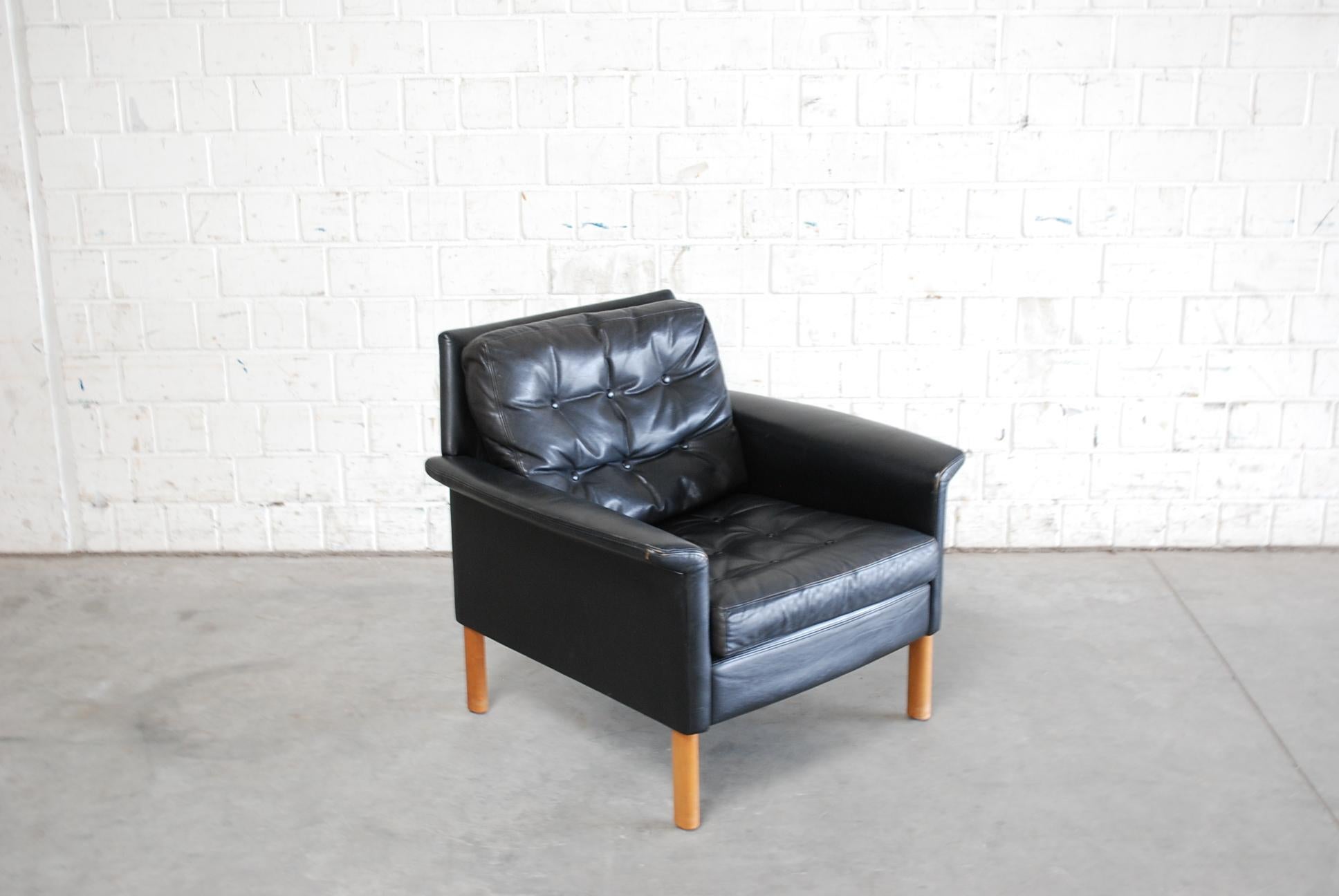 Paire de fauteuils en cuir Kill International conçus par Rudolf Glatzel, années 1960 en vente 3