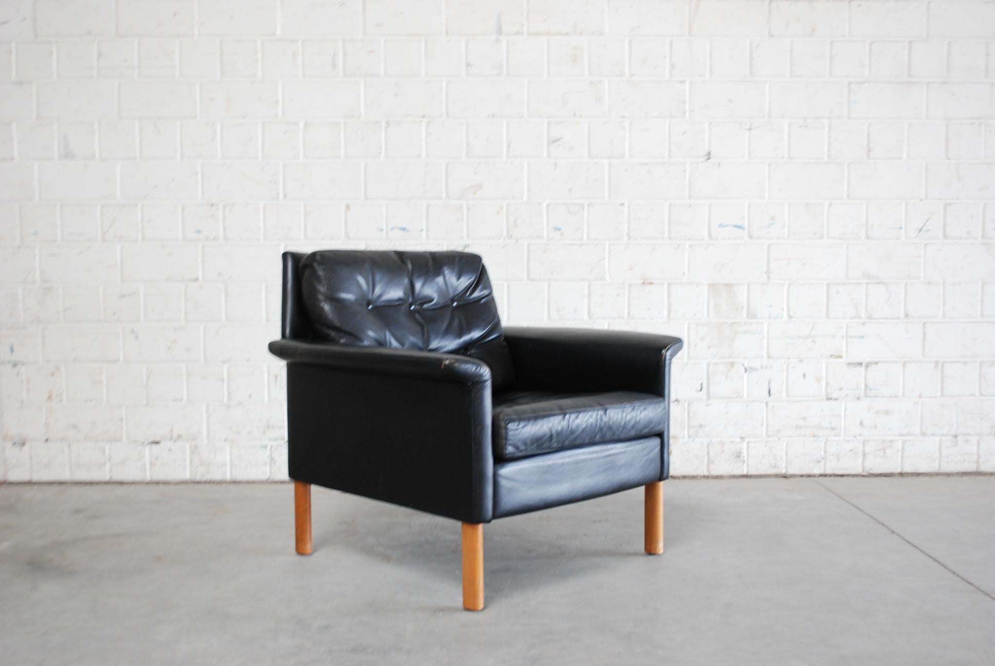 Kill International Coppia di poltrone in pelle design di Rudolf Glatzel, anni '60 in vendita 4