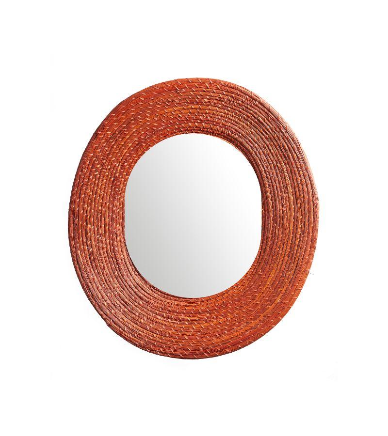 Steel Killa Oval Shaped Mirror by Pauline Deltour For Sale