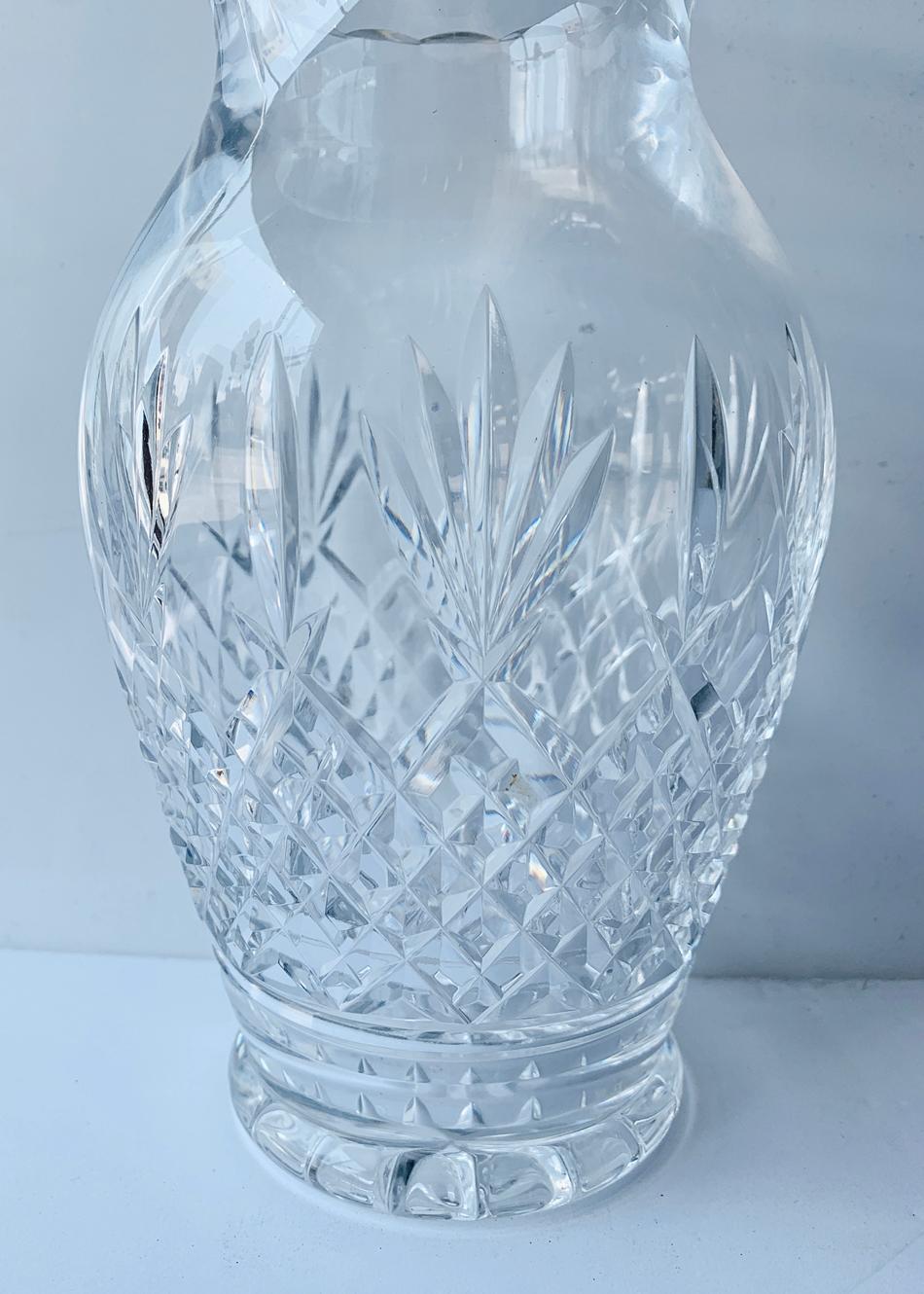 Moderne Vase de table en cristal transparent Killarney par Waterford en vente