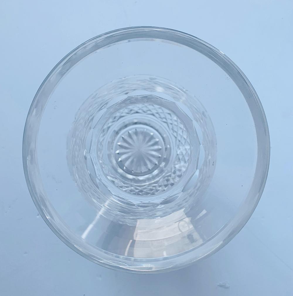 Irish Killarney Clear Crystal Table Vase by Waterford For Sale
